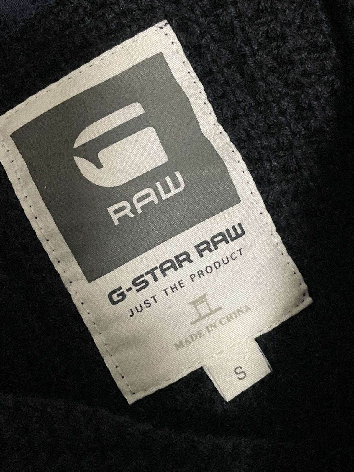G-Star Vintage Gstar Heavy Cotton Knit Black Sweater Size US S / EU 44-46 / 1 - 7 Thumbnail