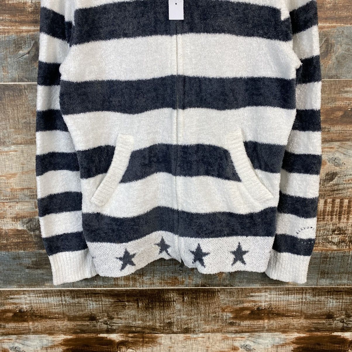 Japanese Brand DL Gelato Pique Stripe Black Hoodie #C1045 Size M / US 6-8 / IT 42-44 - 6 Thumbnail