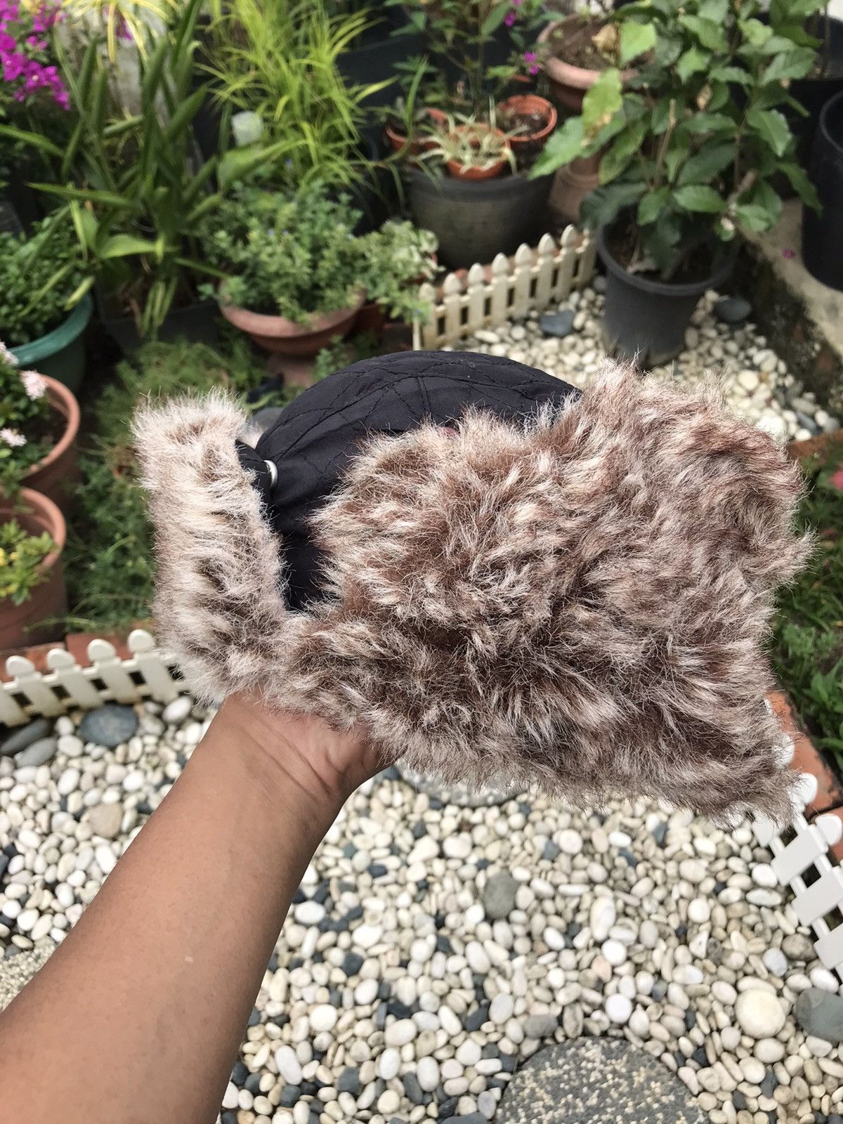 Other AUTHENTIC FUR TRIM WINTER TRAPPER HAT WITH EAR WARMER FLAPS Size ONE SIZE - 10 Thumbnail