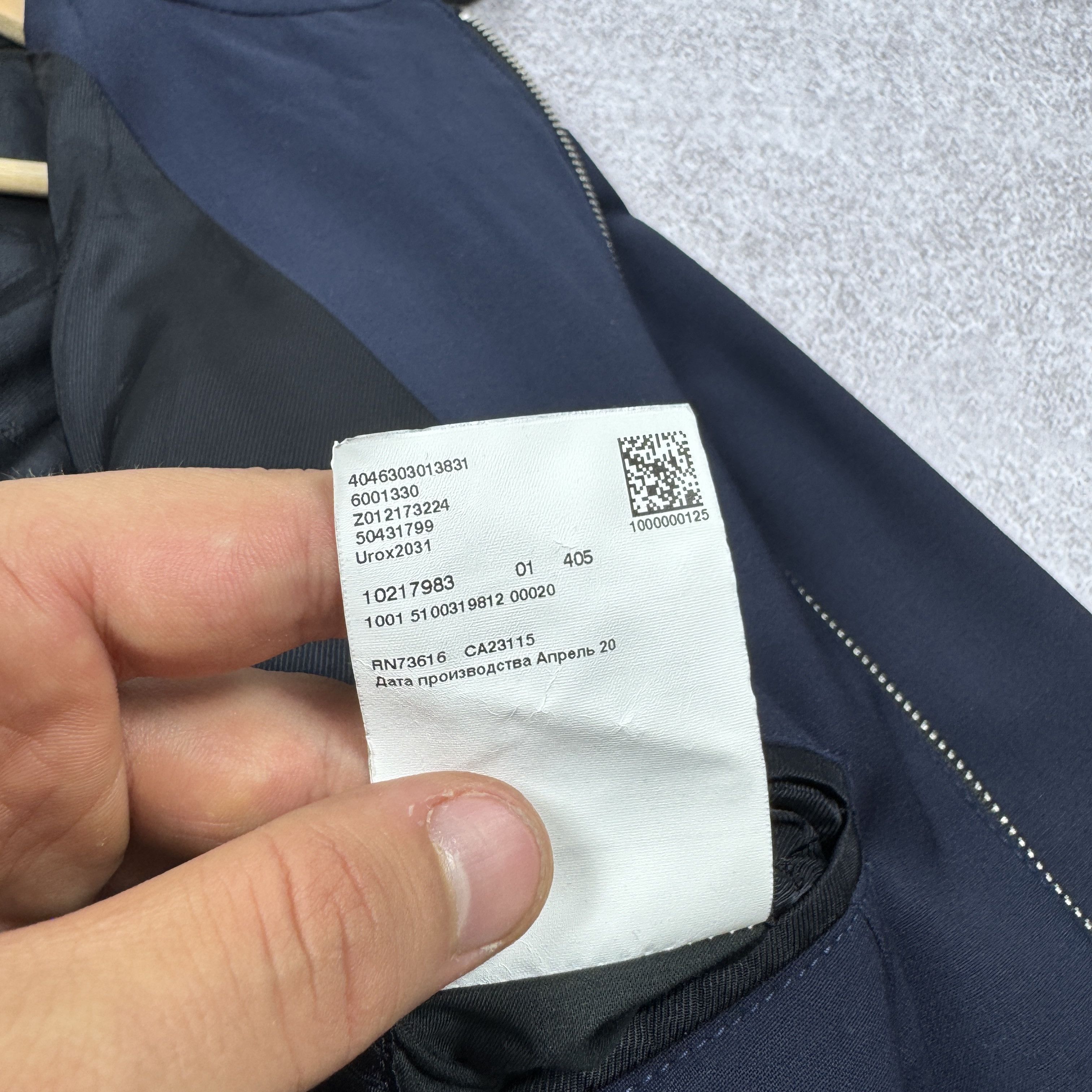 Hugo Boss Men`s HUGO BOSS Urox2031 Navy Wool Zip Jacket Size 48 / M Size US M / EU 48-50 / 2 - 12 Thumbnail