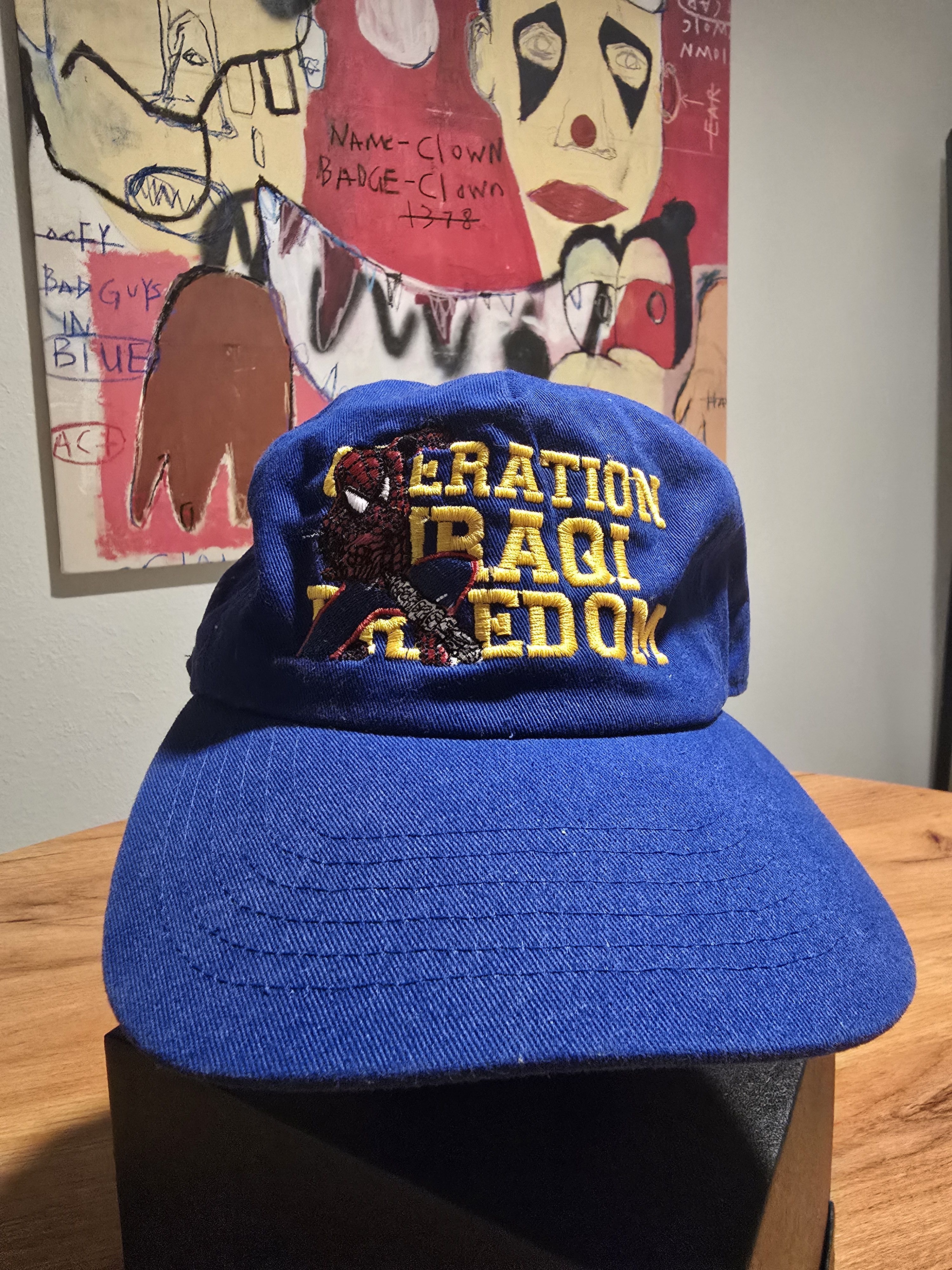 Vintage Vintage Operation Iraqi Freedom (Spiderman) Hat Size ONE SIZE - 1 Thumbnail