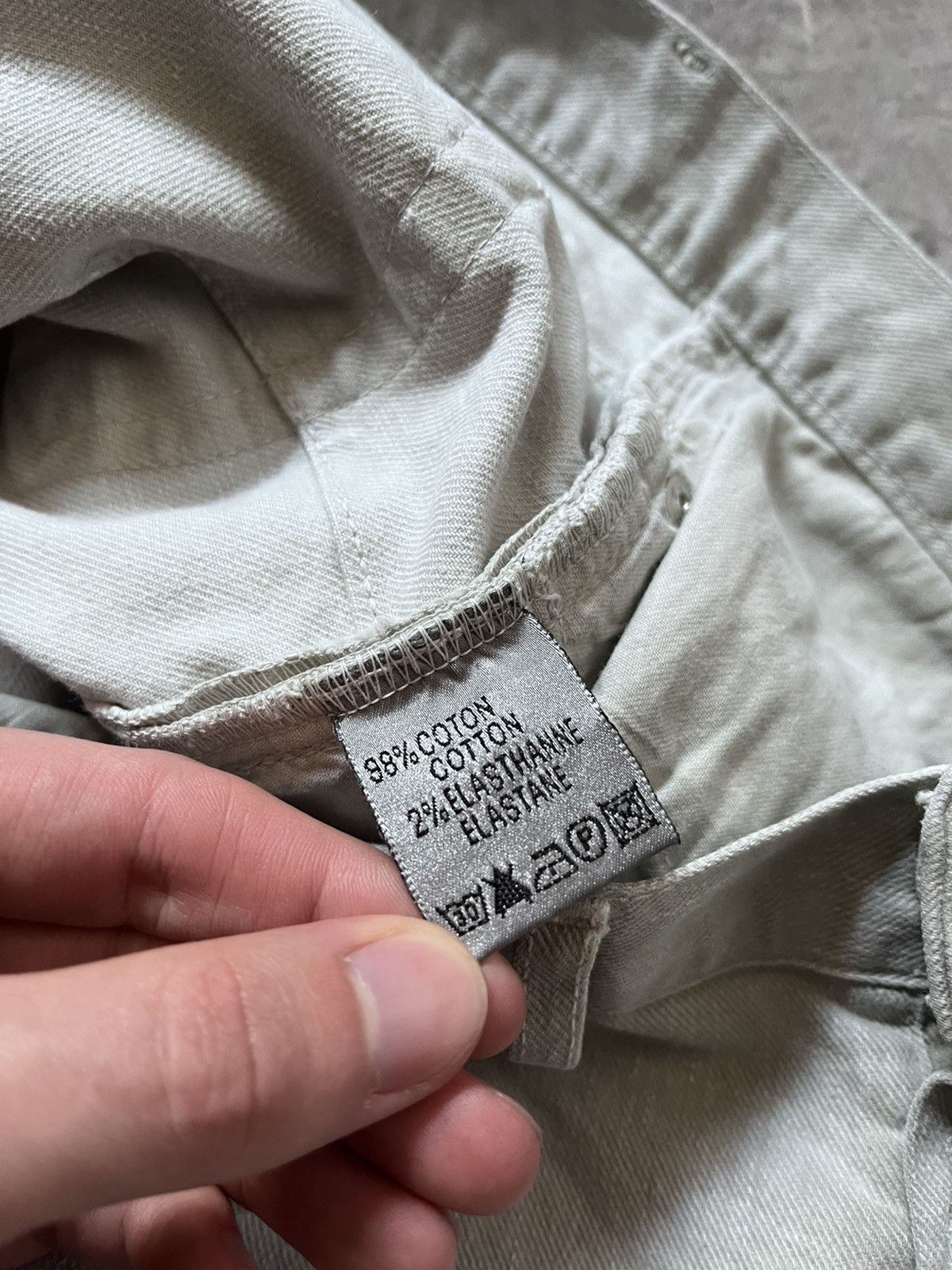 Dior Dior by Hedi Slimane 00s jeans grey white Size US 30 / EU 46 - 13 Thumbnail