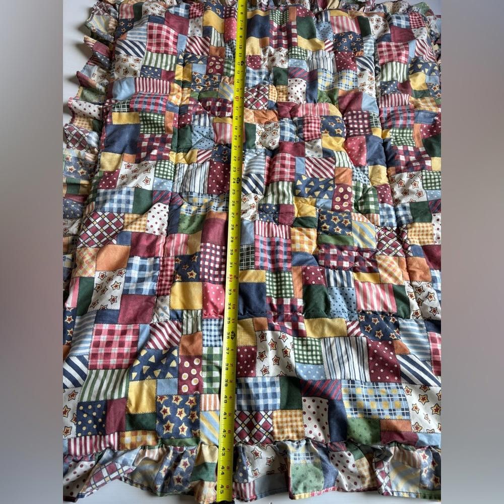 Designer Vintage Teddy Bear Themed Quilted Crib Blanket Size ONE SIZE - 4 Thumbnail
