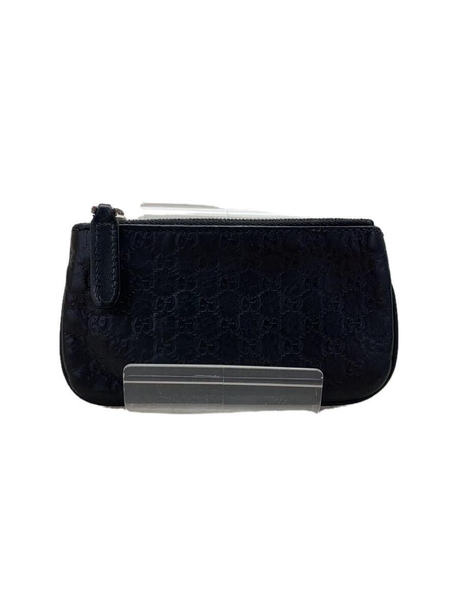 Gucci Gucci Micro Guccissima Leather Coin Case Navy Size ONE SIZE - 1 Thumbnail