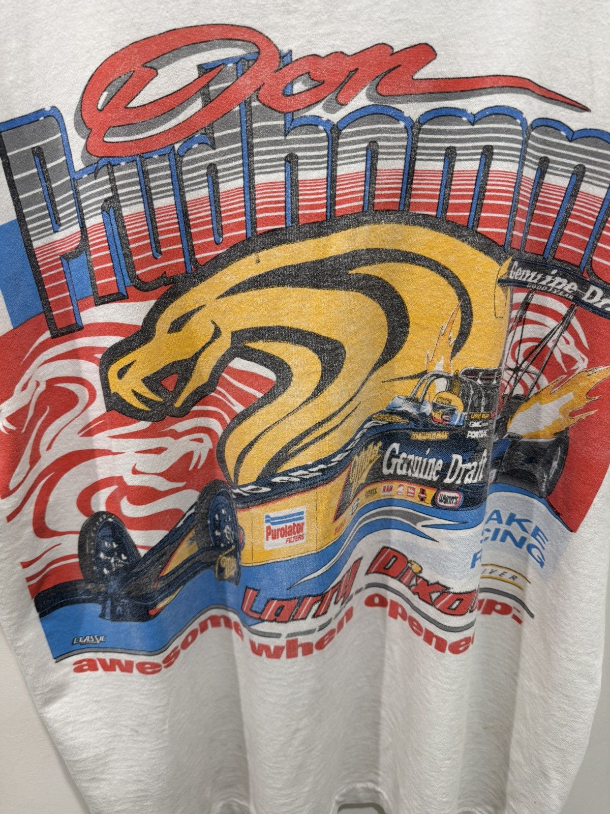 Vintage Vintage 1995 car racing tee Xl Size US XL / EU 56 / 4 - 2 Thumbnail