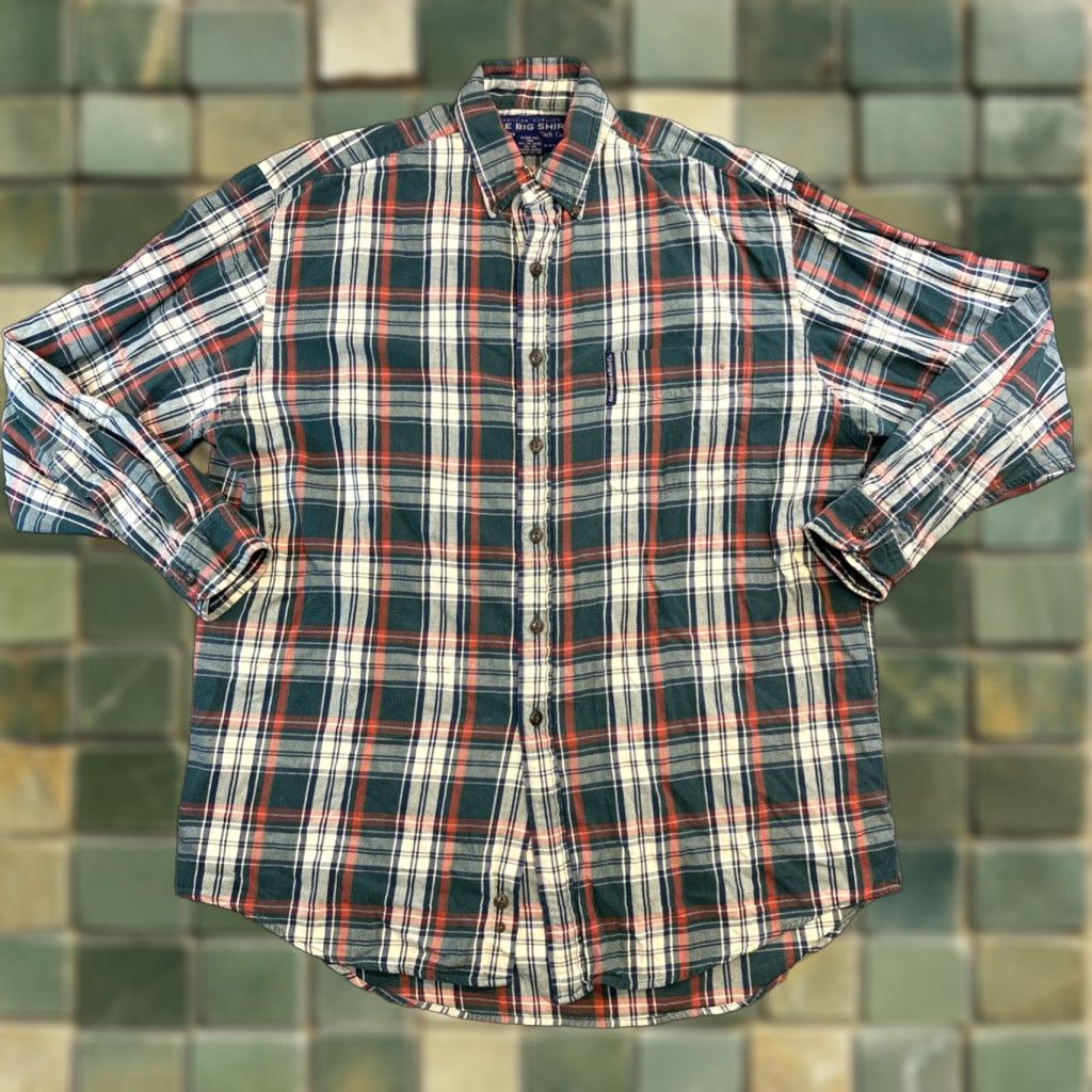 Abercrombie & Fitch VINTAGE Abercrombie & Fitch The Big Shirt Flannel Button-Up Long Sleeve M Green 90s Unisex Adults Mens Womens Shirts Size US M / EU 48-50 / 2 - 1 Thumbnail