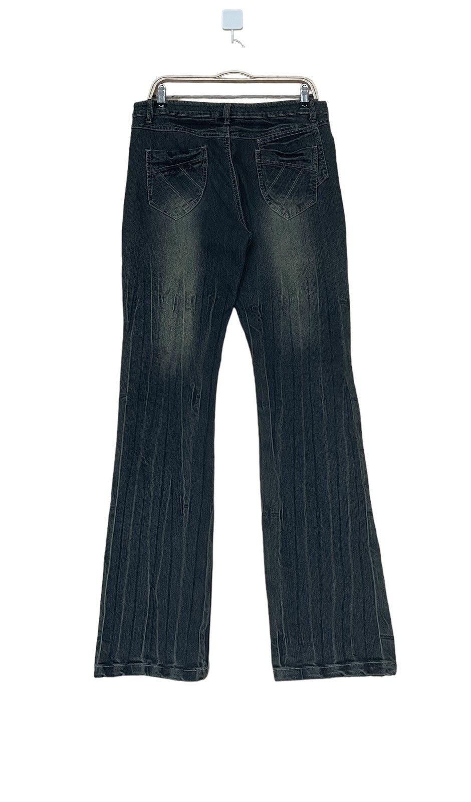 If Six Was Nine × Japanese Brand Vintage Japanese Brand Just Me Flared Jeans 1990s Size US 32 / EU 48 - 2 Thumbnail