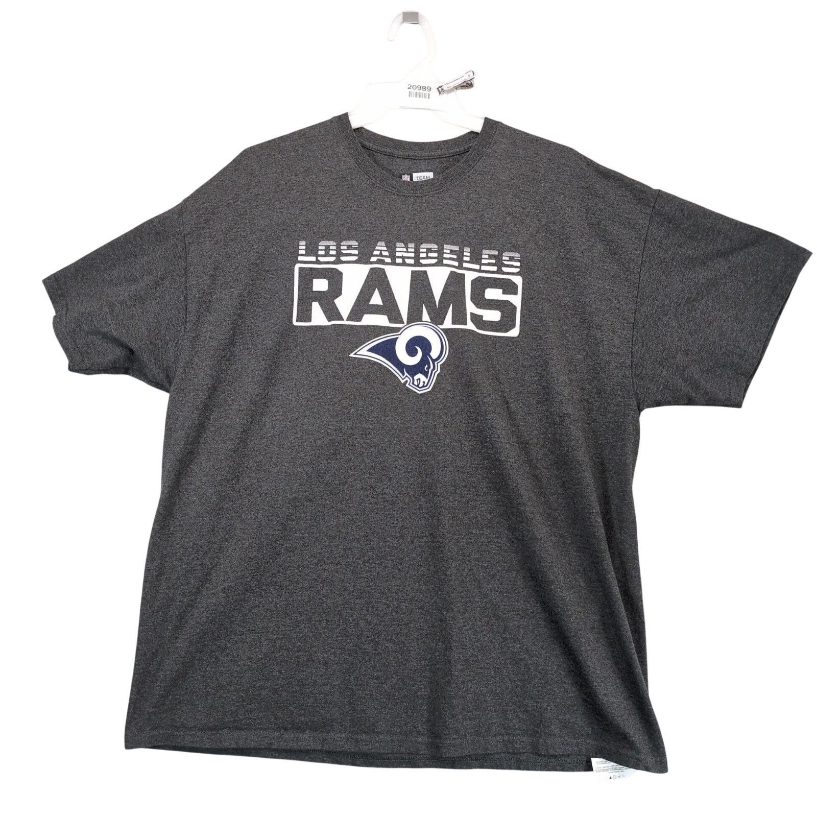 NFL Los Angeles Rams Gray T-Shirt Men's 2XL NFL Team Apparel Size US XXL / EU 58 / 5 - 1 Thumbnail