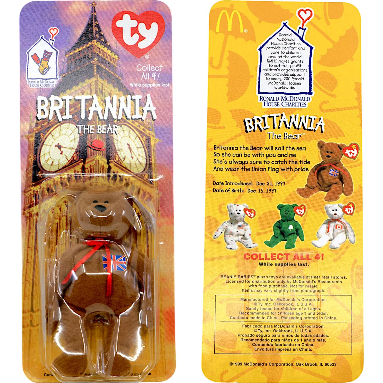 Other Teenie Beanie Babies 1999 Country Bears x McDonald's - All 4 Size ONE SIZE - 4 Thumbnail