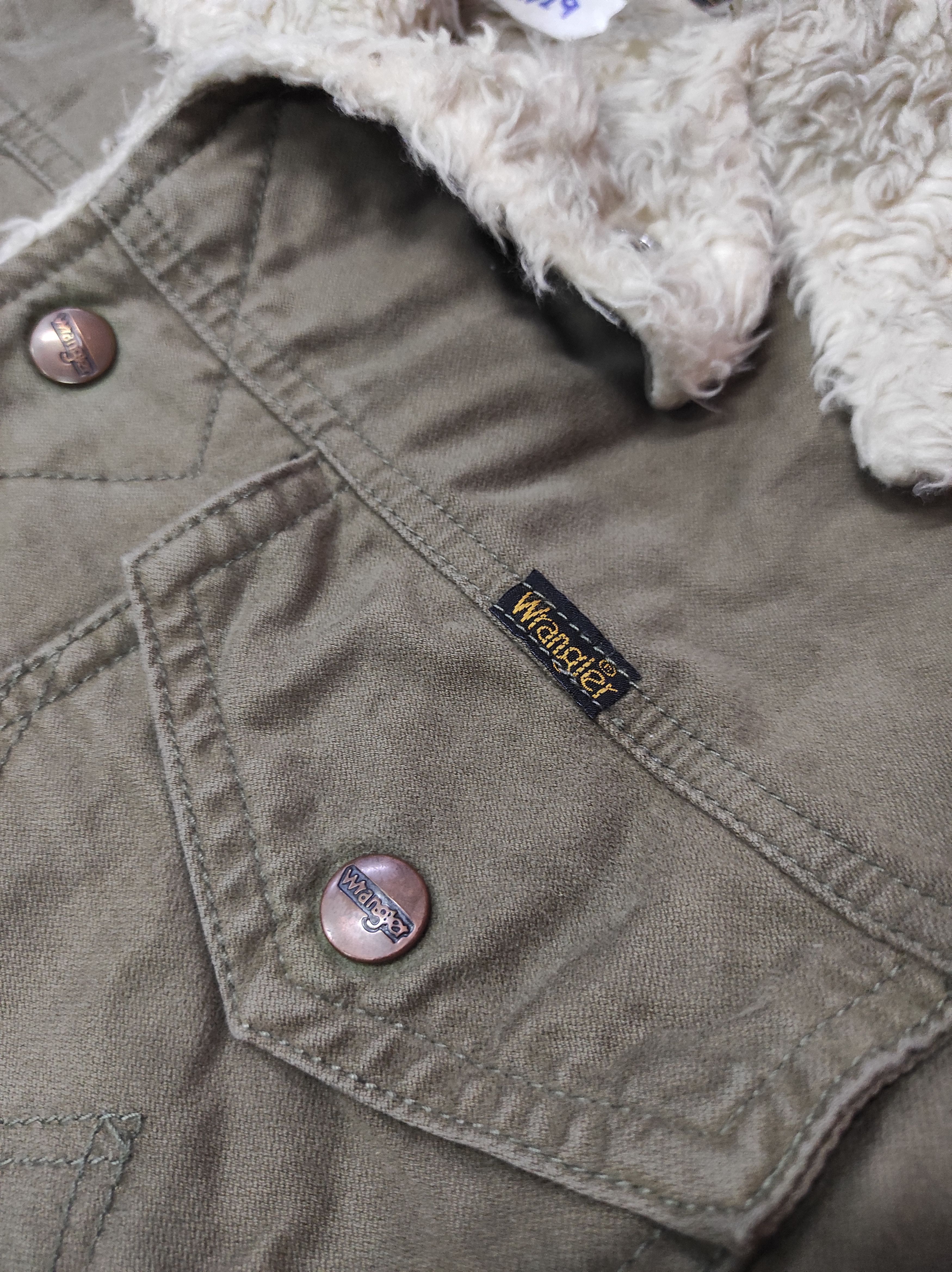 Japanese Brand × Wrangler WRANGLER WRANGE COAT SHERPA LINING JACKET DISTRESSED Size US L / EU 52-54 / 3 - 4 Thumbnail