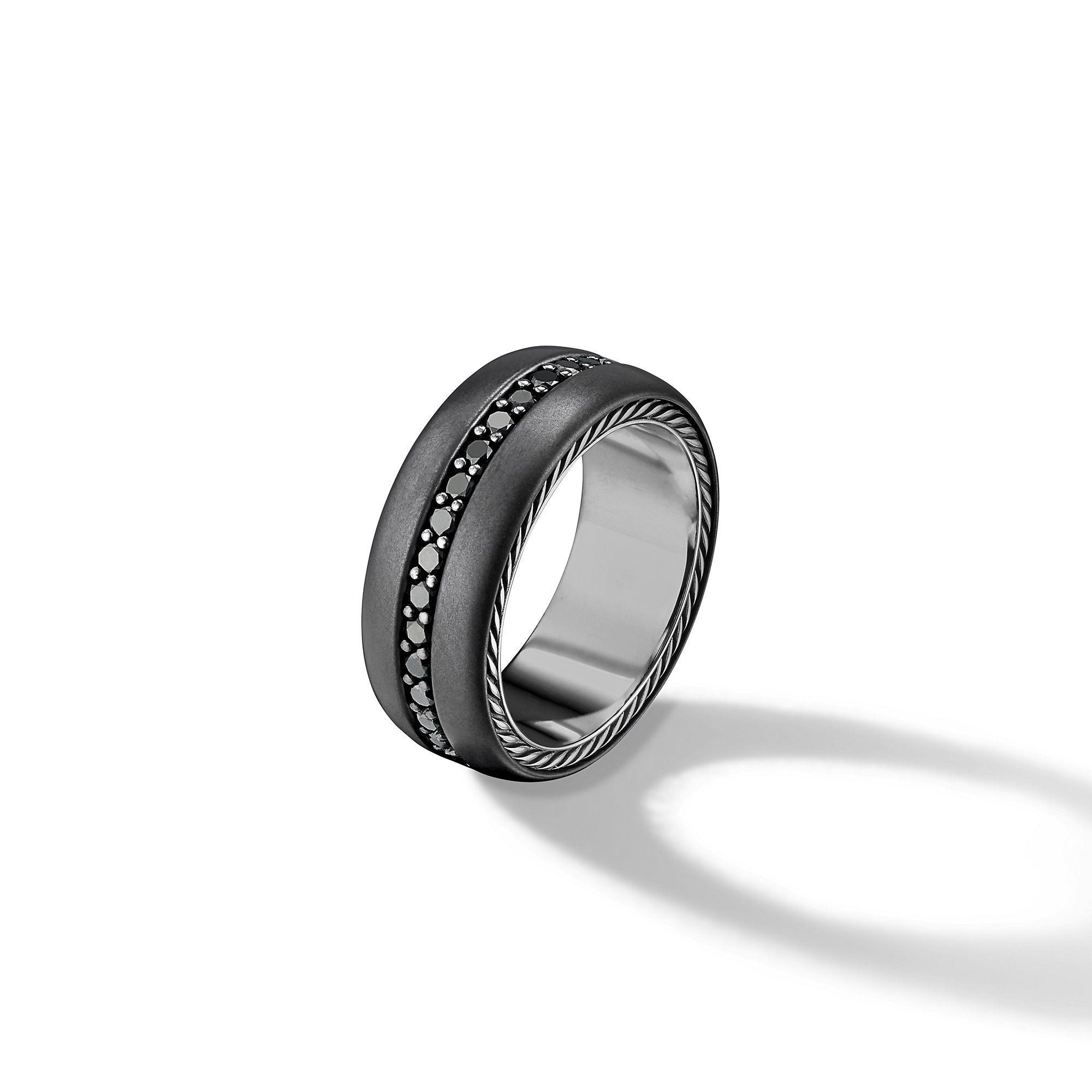 David Yurman o1w1db10526 R05994M/Size 8/Streamline Band Ring in Black Size ONE SIZE - 3 Thumbnail