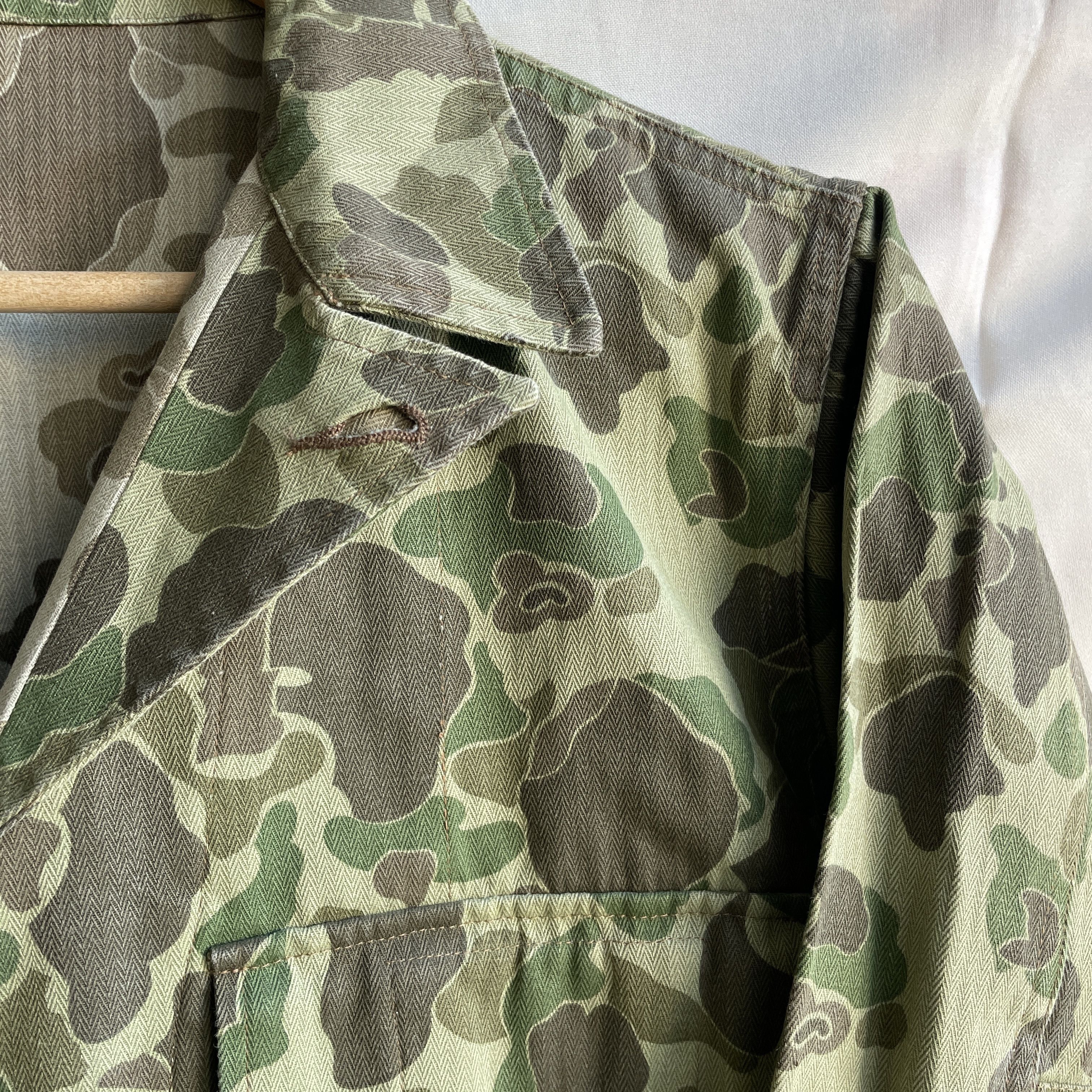 Vintage WWII US Army M-43 Duck Hunter Camo HBT Reproduction Jacket Size US M / EU 48-50 / 2 - 7 Thumbnail