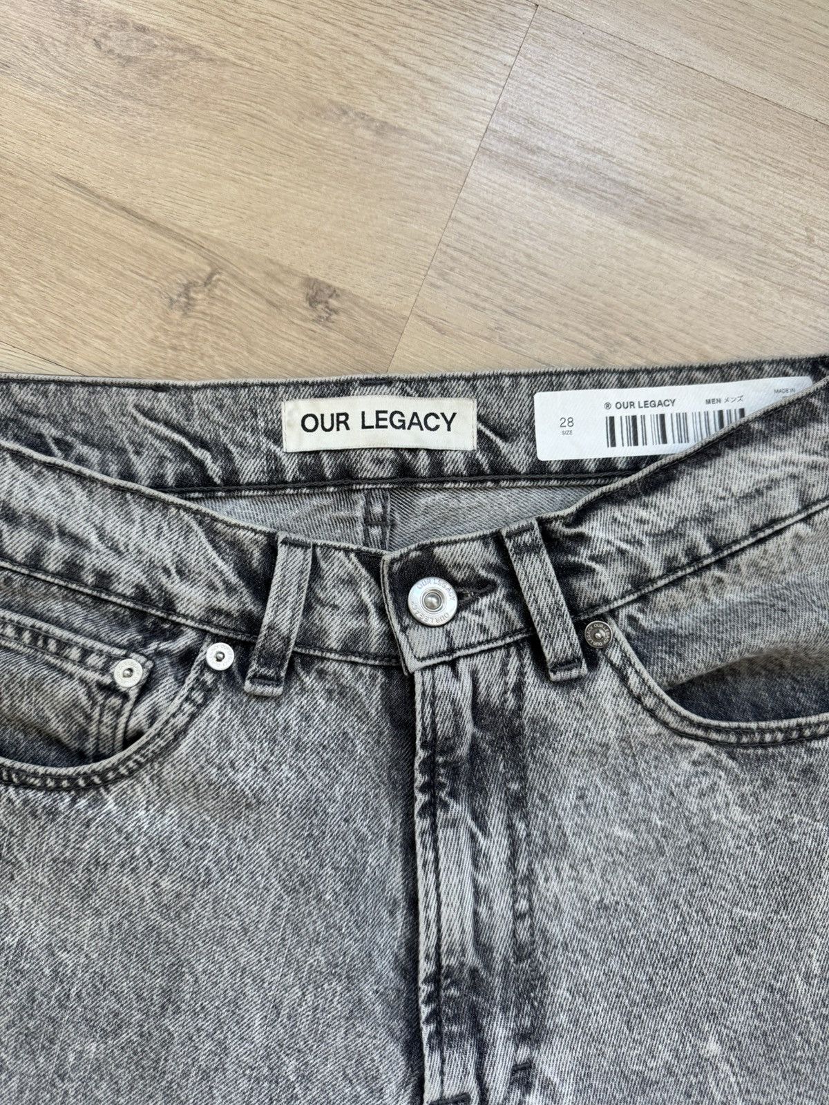 Our Legacy Our Legacy Third Cut Superbleach Black Denim Size US 28 / EU 44 - 2 Thumbnail