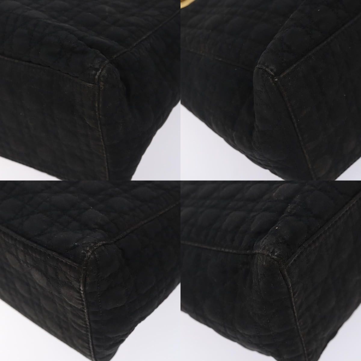 Dior DIOR Canage Hand Bag Nylon Black Gold Size ONE SIZE - 10 Thumbnail