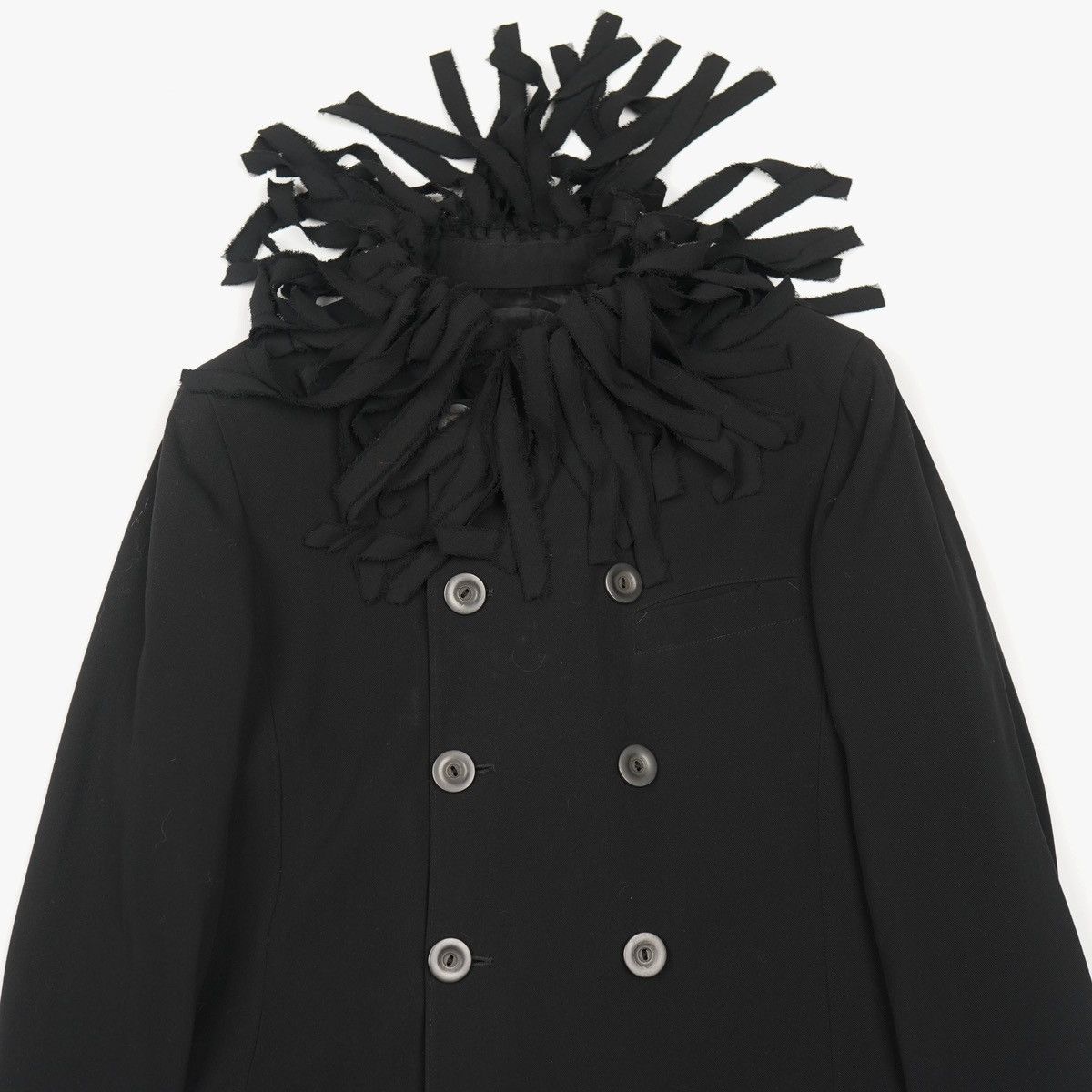 Jean Paul Gaultier Jean Paul Gaultier Wool Fringe Double Breasted Coat Jacket Size M / US 6-8 / IT 42-44 - 9 Thumbnail