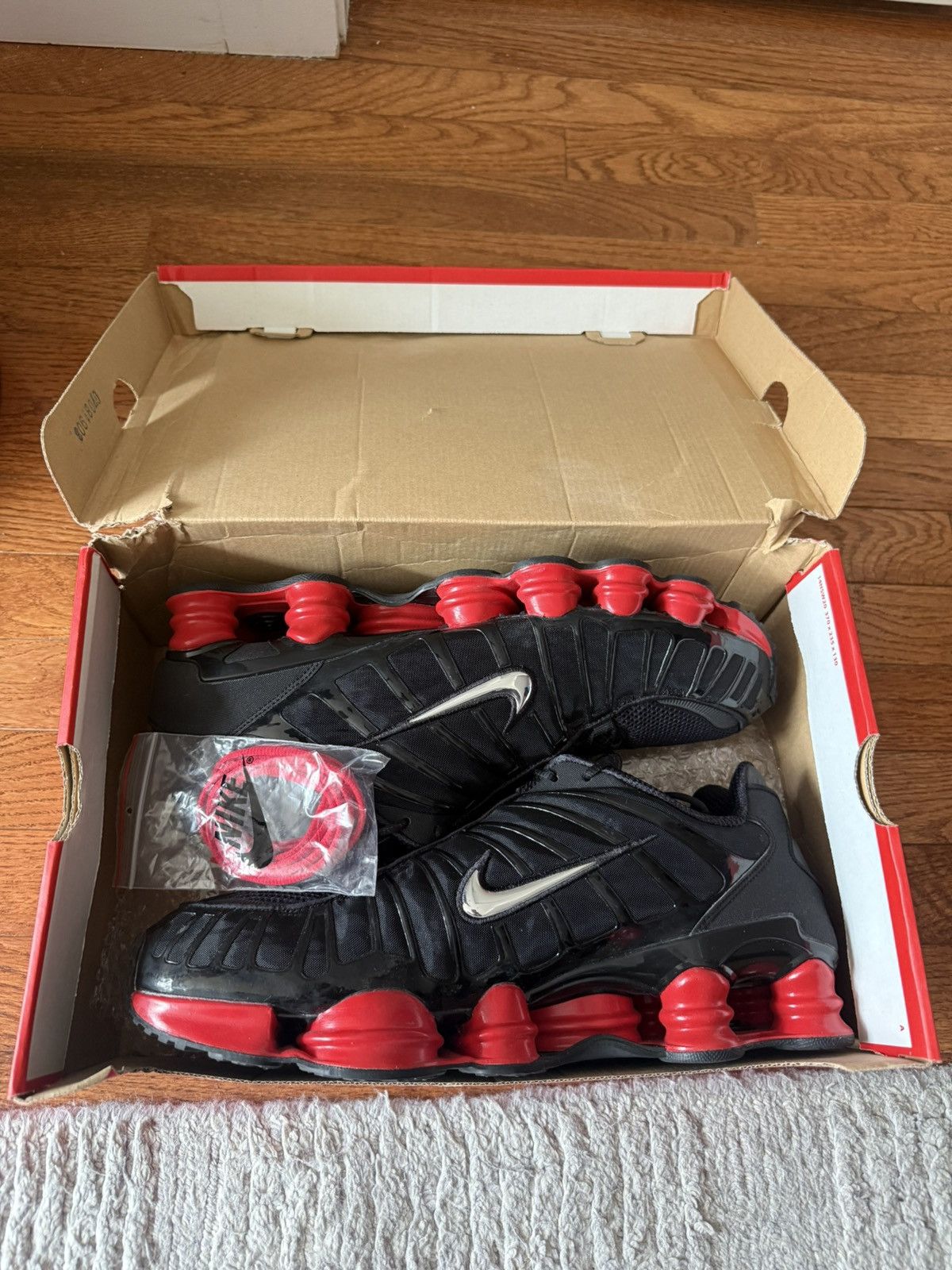 Nike × Skepta Nike Shox TL x Skepta Black/Red US 15 [CI0987-001] Size US 15 / EU 48 - 13 Thumbnail