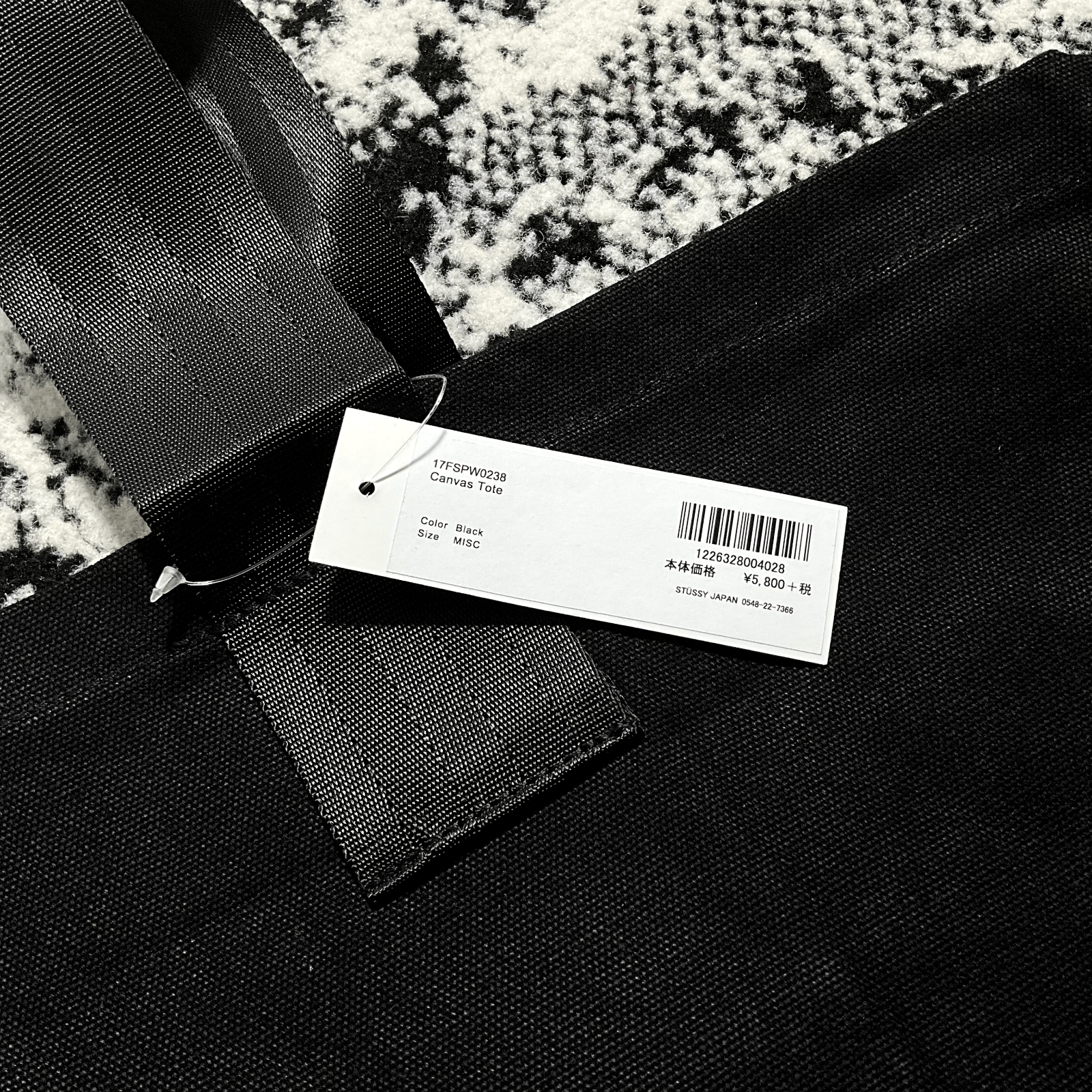 Other STUSSY CANVAS TOTE BAG IN BLACK Size ONE SIZE - 3 Thumbnail