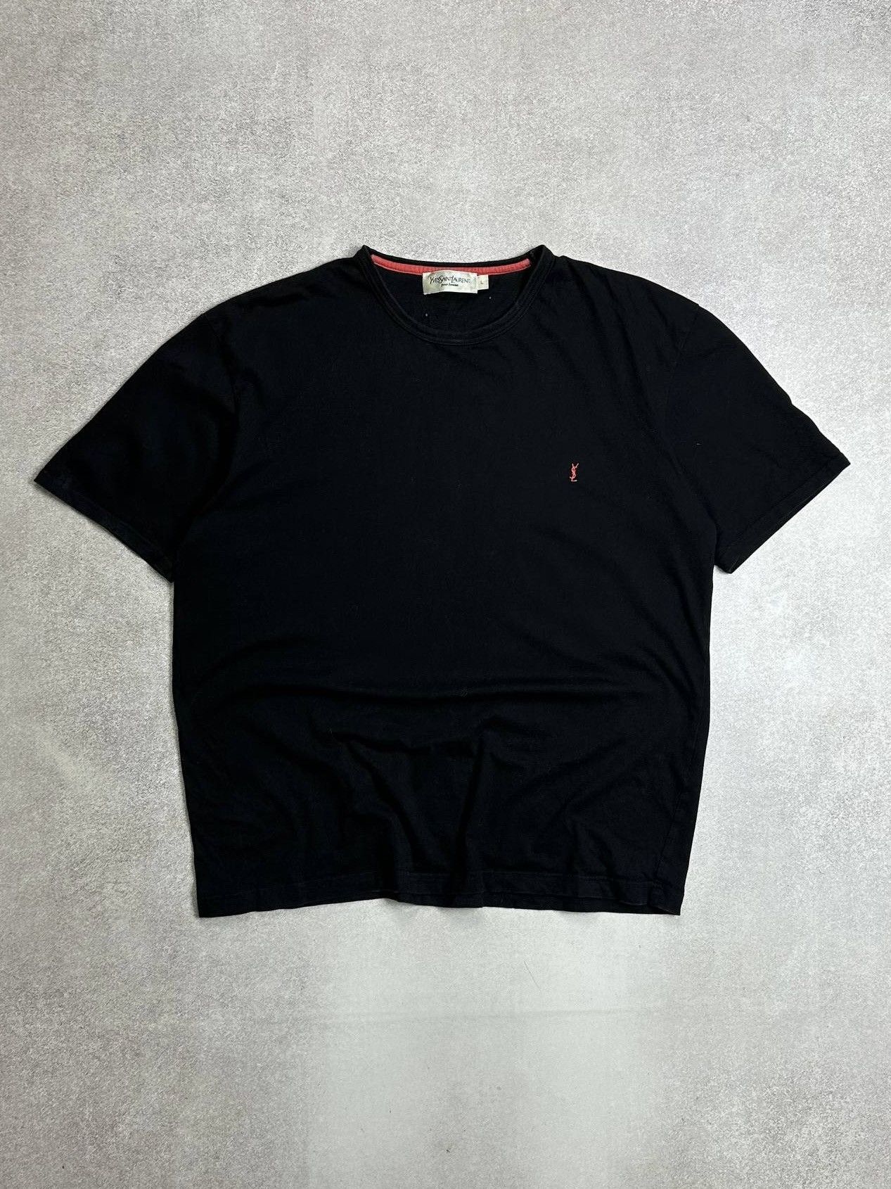 Yves Saint Laurent Vintage YSL Yves Saint Laurent Black T-shirt Rare L Size US L / EU 52-54 / 3 - 1 Thumbnail