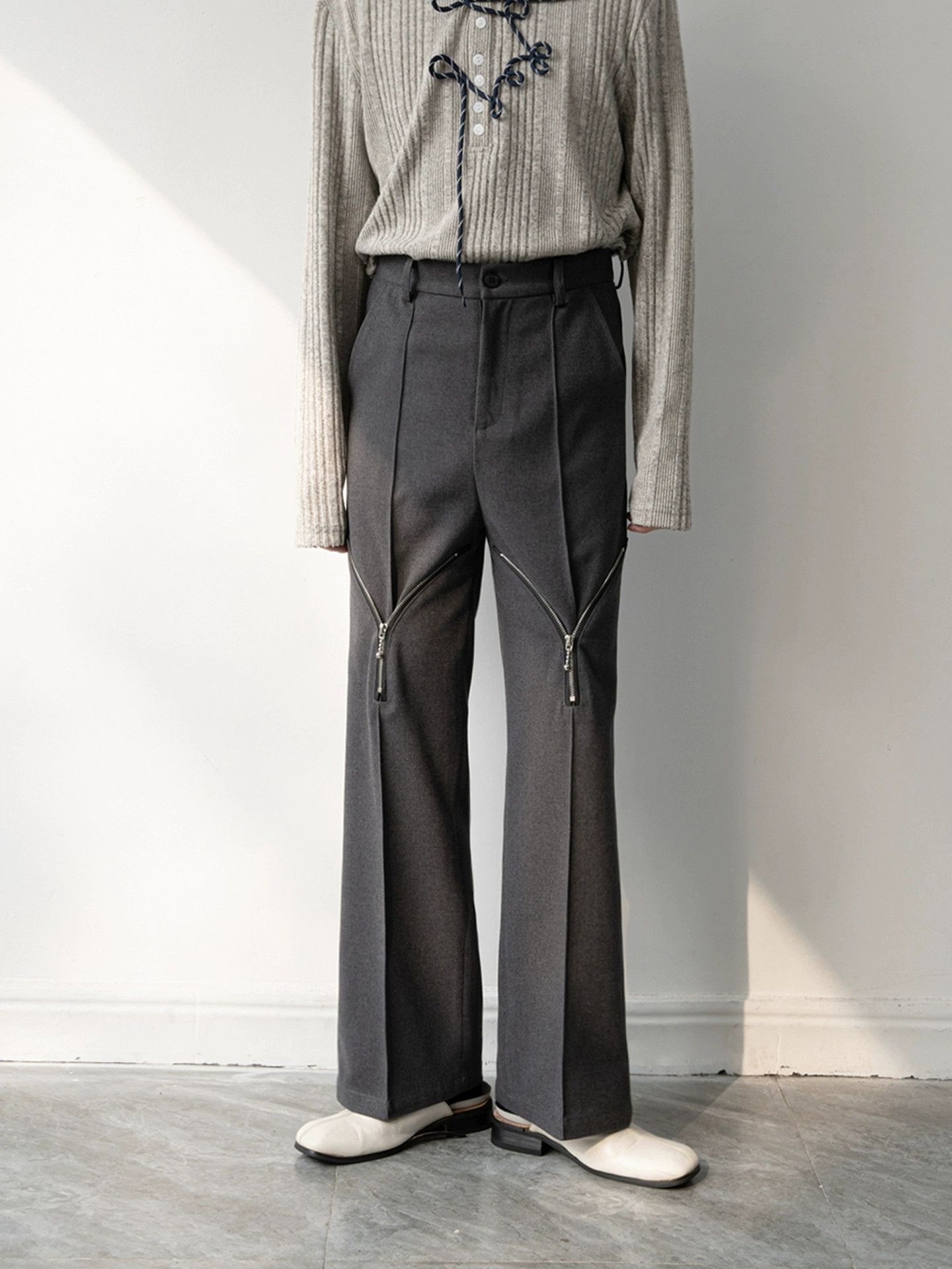 Other Men’s Brushed Thick Zipper Pants Size 38S - 1 Thumbnail