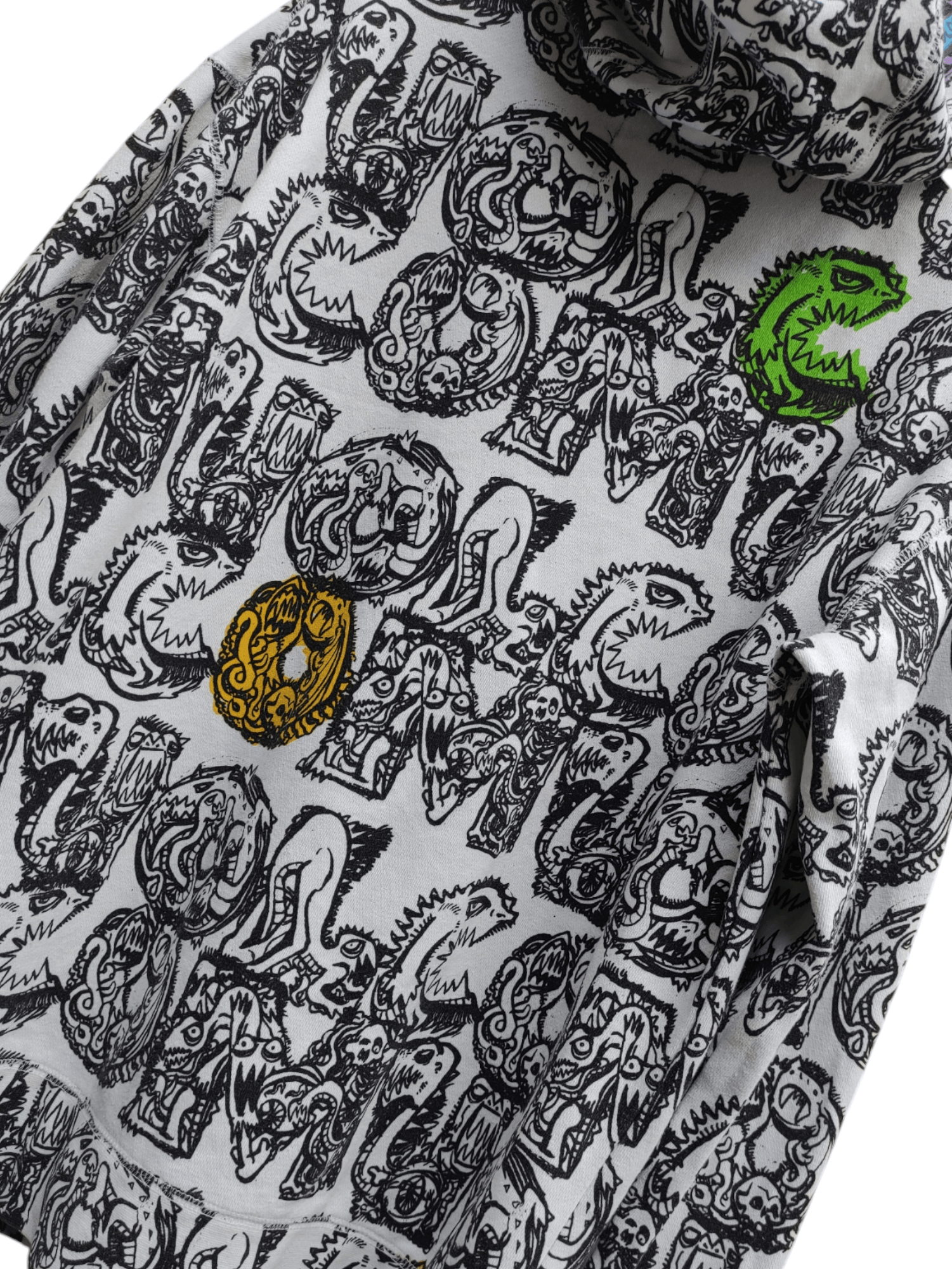 Volcom RARE💥 VOLCOM FULLPRINT KIDS MONSTER EYE FULL ZIPPER HOODIE Size US M / EU 48-50 / 2 - 6 Thumbnail