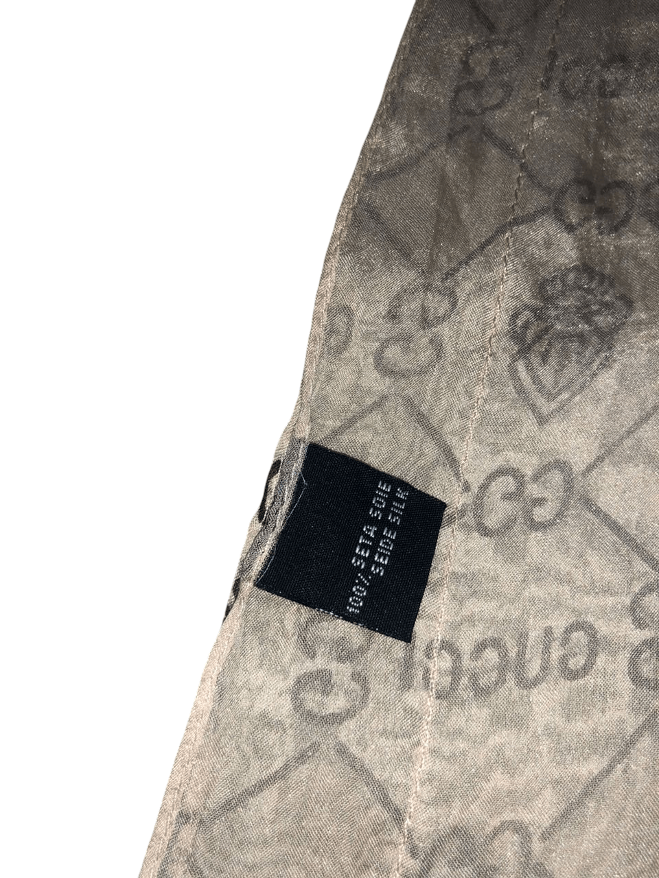 Gucci × Vintage Vintage Gucci Monogram Silk Shawls Scarf Size ONE SIZE - 8 Thumbnail