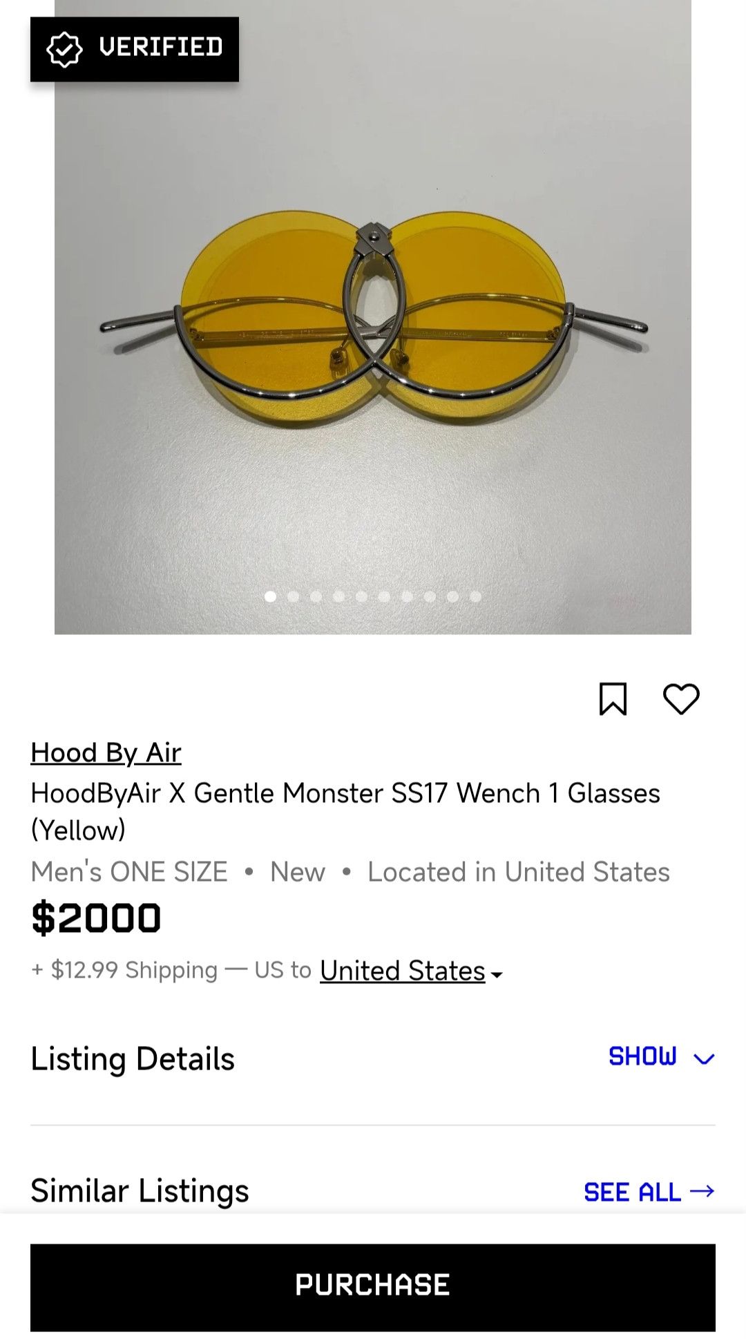 Hood By Air HBA SS17 Wench 1 Rocket Fish sunglasses Size ONE SIZE - 8 Thumbnail