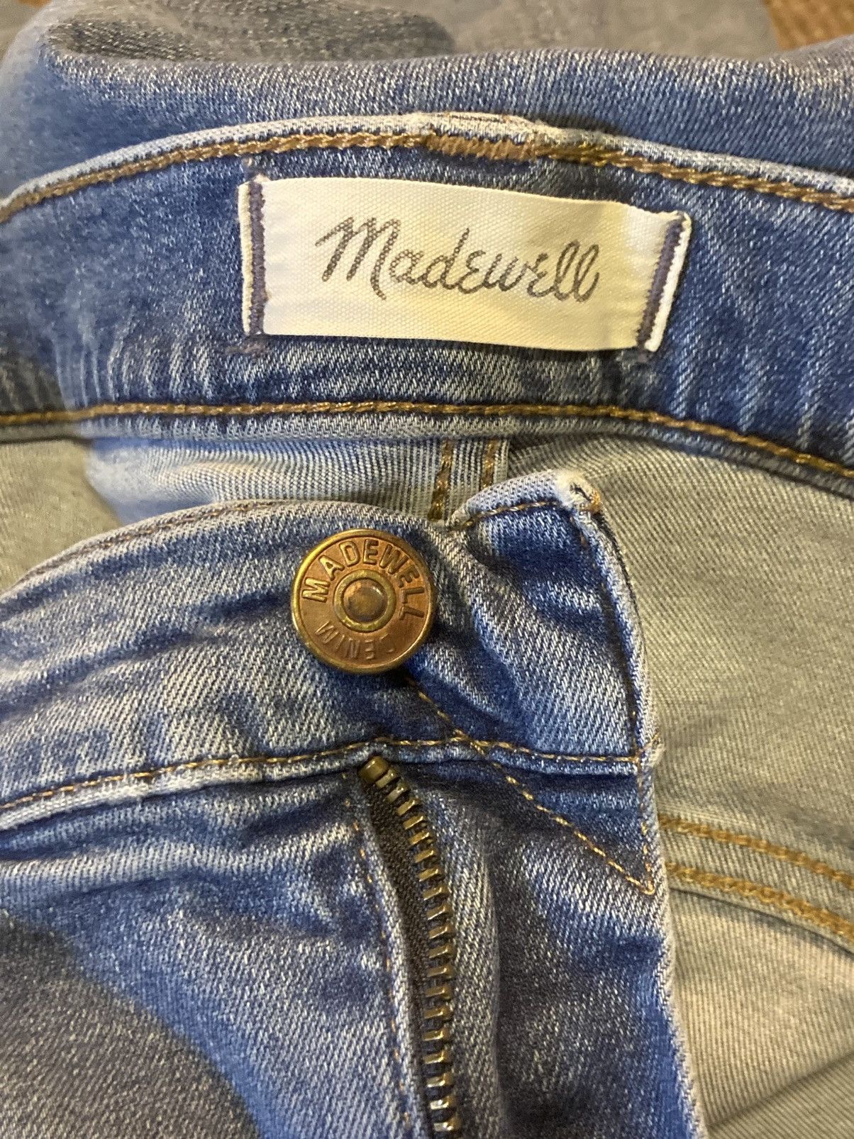 Madewell Madewell Stovepipe High-Rise Jeans, Sz 31 Dearham Wash Size 31" - 16 Thumbnail