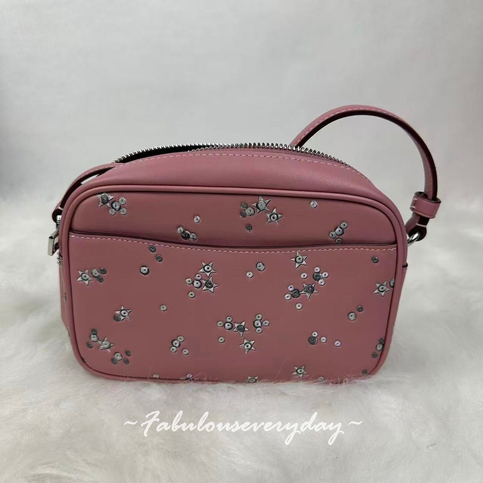 Coach Coach Mini Jamie Camera Crossbody Star Print/Sv/Dusty Pink Size ONE SIZE - 4 Thumbnail
