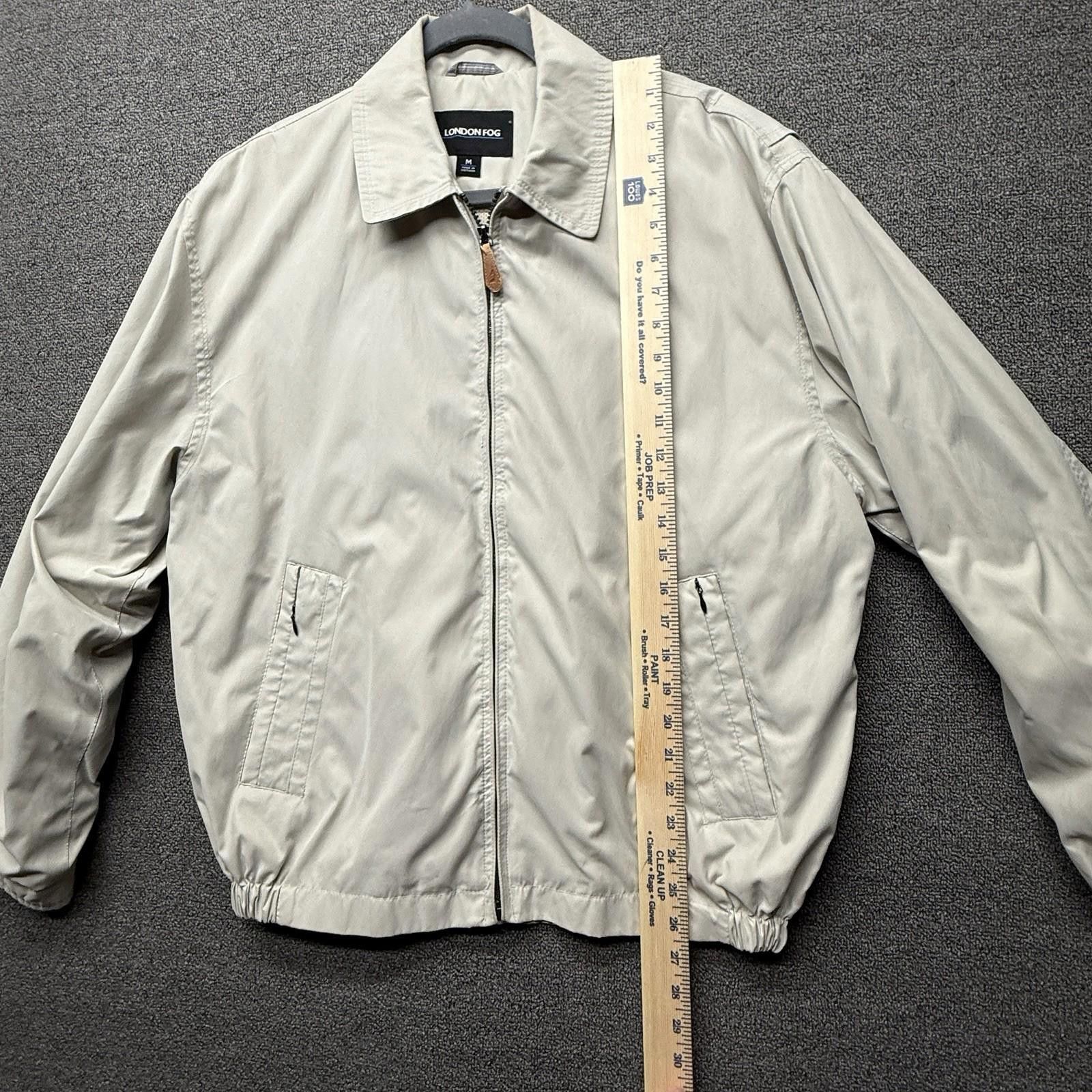 London Fog London Fog Men’s M Beige/Ivory Full Zip Bomber Golf Grandpa Size US M / EU 48-50 / 2 - 6 Thumbnail