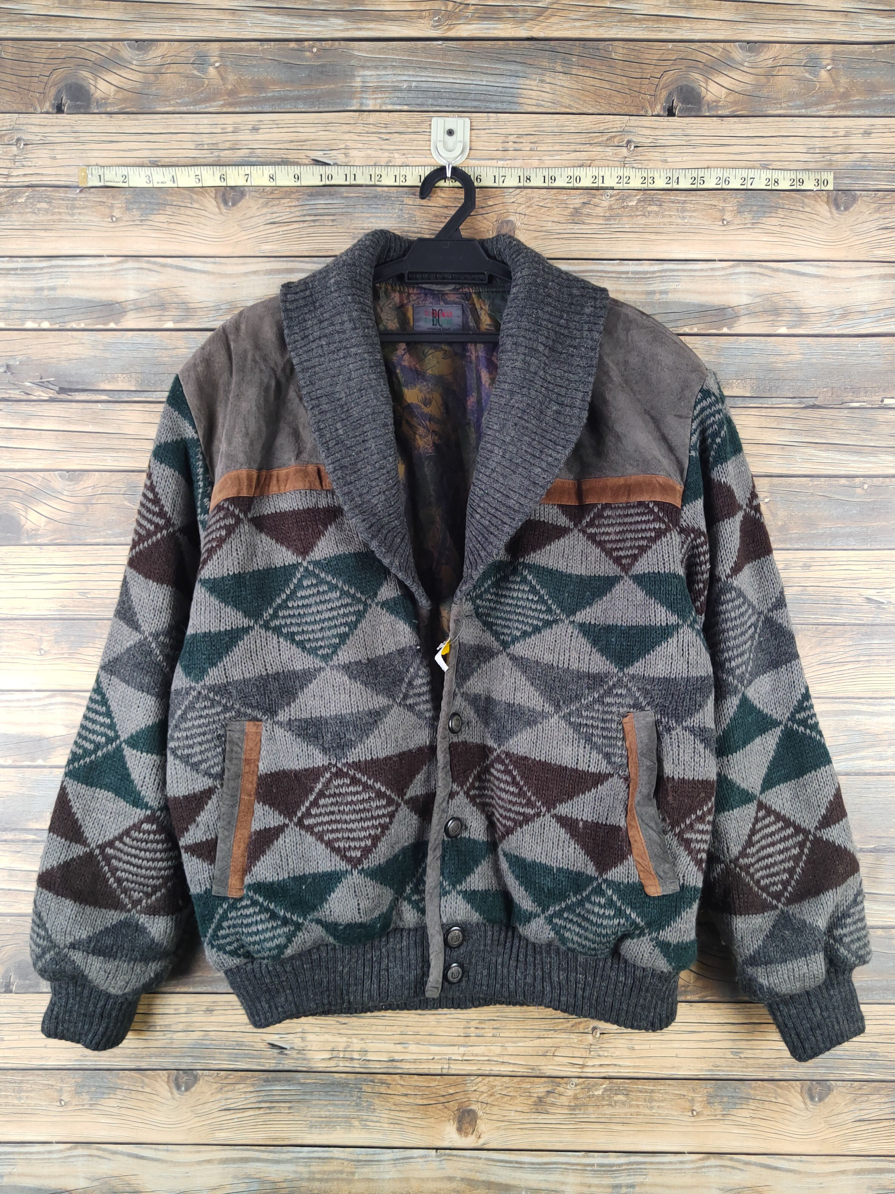 Vintage DL Bi Colman Dark Gray Knitwear Sweaters #1380 Size US L / EU 52-54 / 3 - 1 Thumbnail