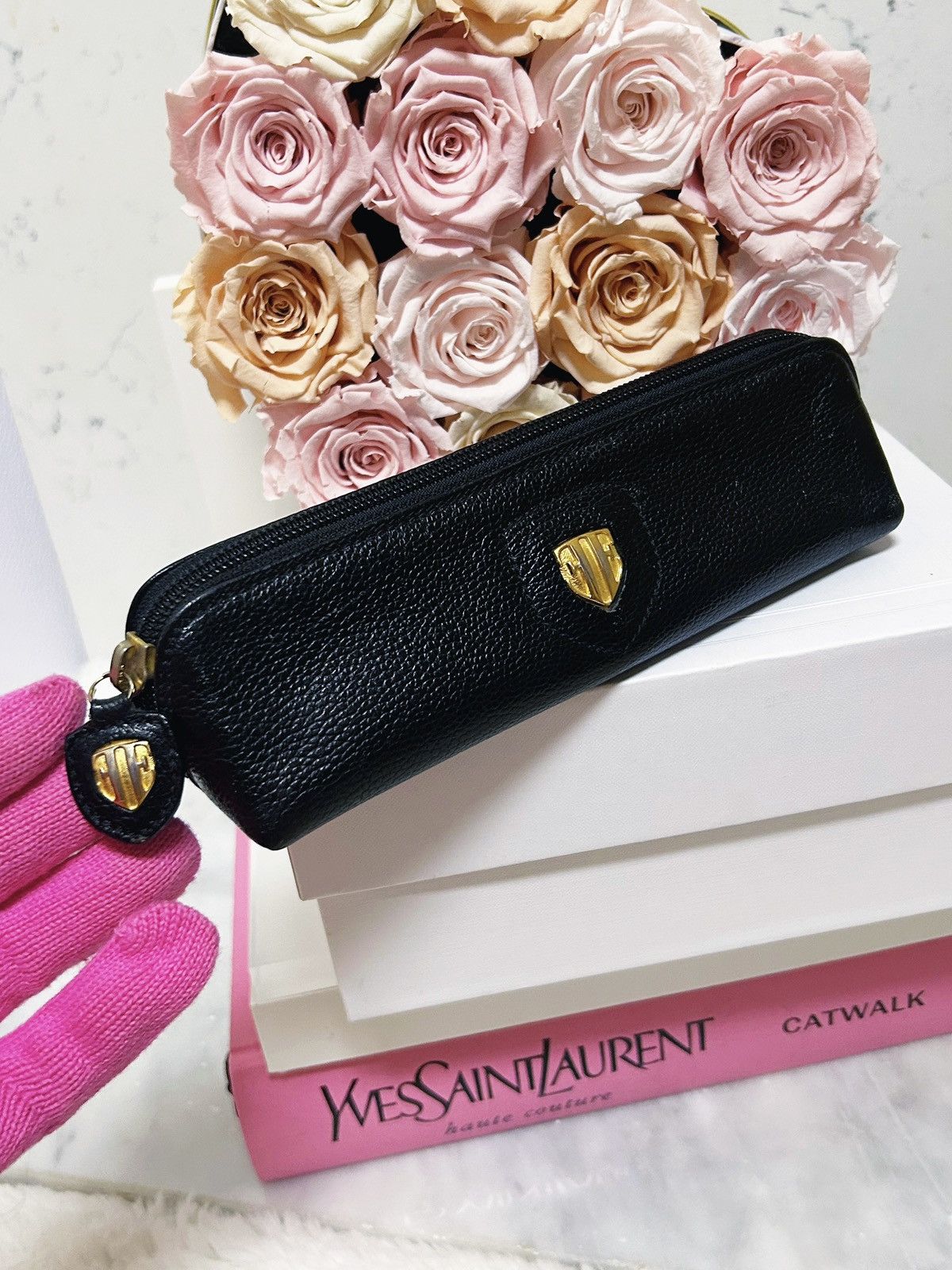 Escada Authentic Escada RARE Vintage Black Cosmetic / Pencil Bag Size ONE SIZE - 2 Thumbnail