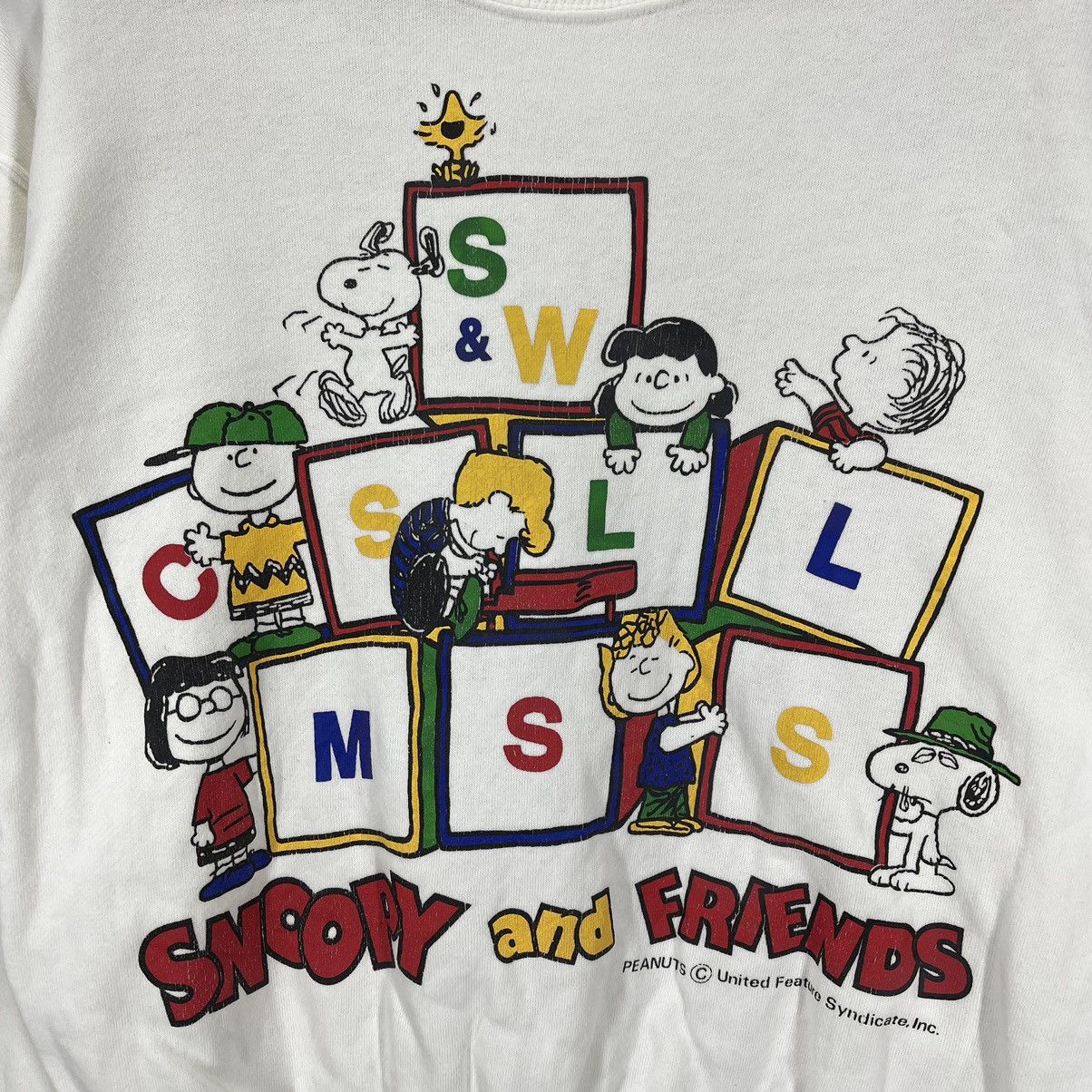 Peanuts Vintage SNOOPY AND FRIENDS Crew Neck Sweatshirt #1410/AW Size US S / EU 44-46 / 1 - 2 Thumbnail