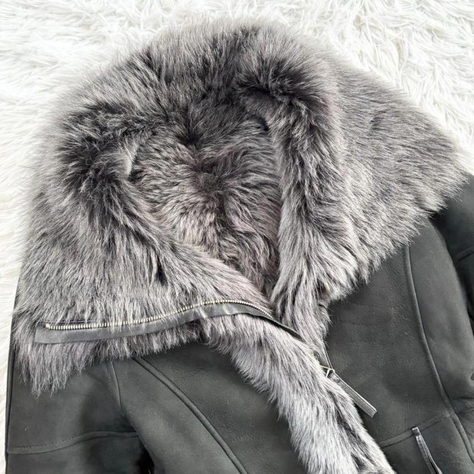 Other Real sheepskin fur fairy grunge vintage black classic coat Size XS / US 0-2 / IT 36-38 - 4 Thumbnail