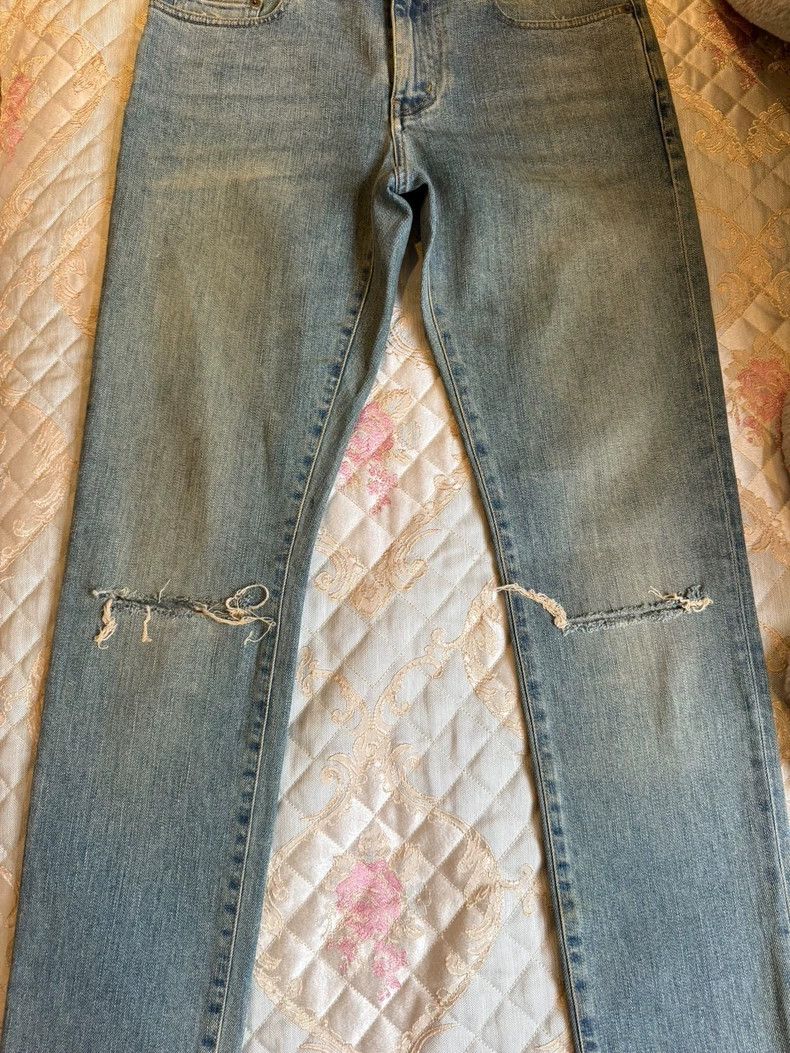 Saint Laurent Paris Saint Laurent ParisD02 blue straight knife cut jeans 2504- Size US 30 / EU 46 - 3 Thumbnail