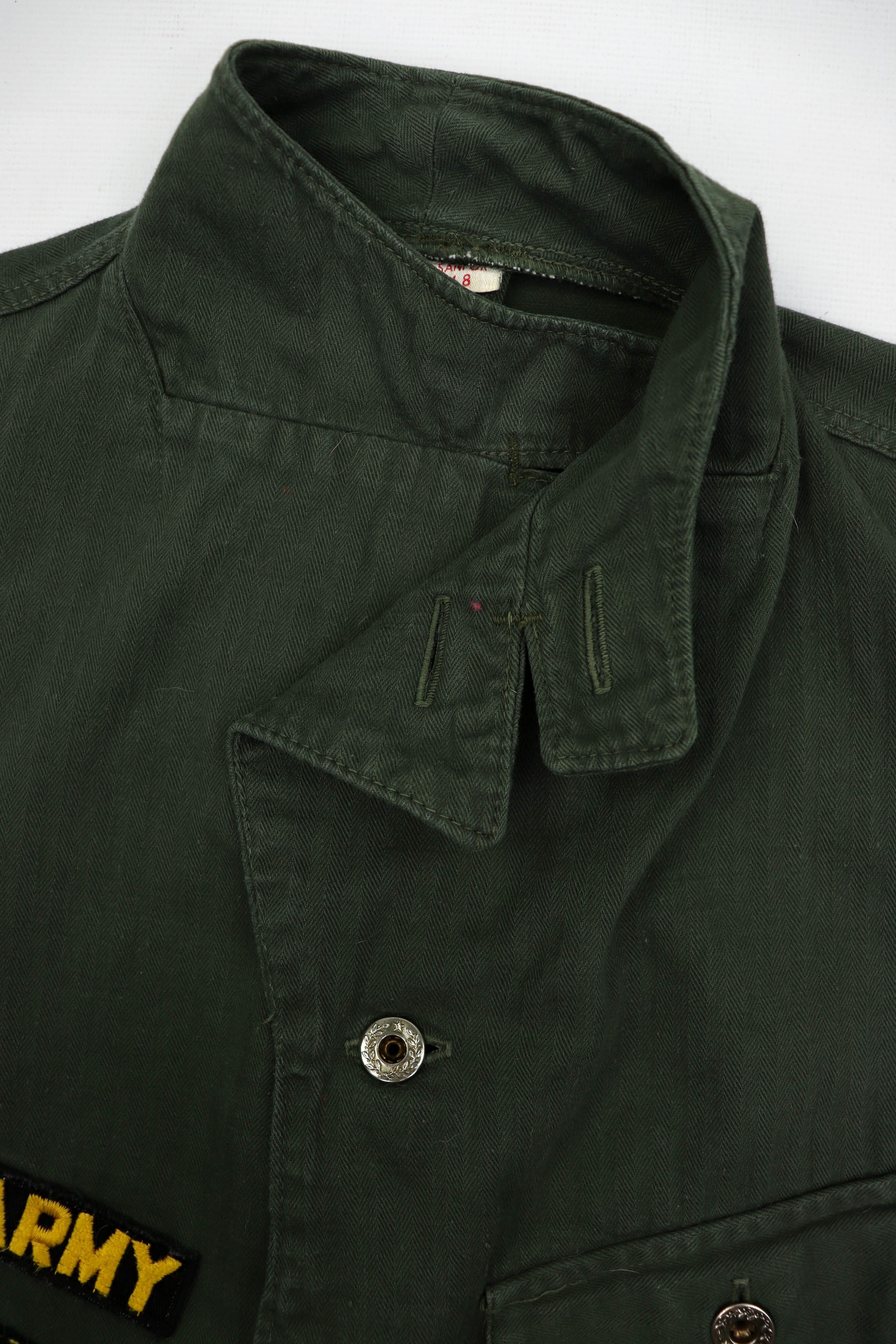 Vintage Pop Army Sergeant Halifax Island Canada Khaki Cropped Jacket Size US M / EU 48-50 / 2 - 11 Thumbnail