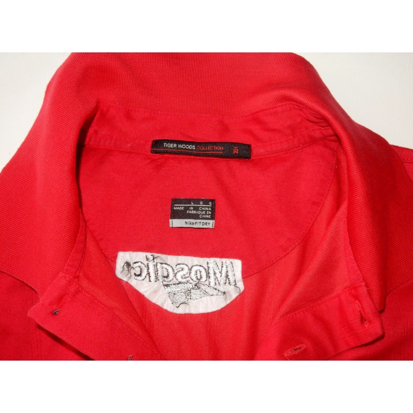 Nike Nike Men's Polo Shirt L Red Solid Short Sleeve Sportswear Golf Tennis Size US L / EU 52-54 / 3 - 4 Thumbnail