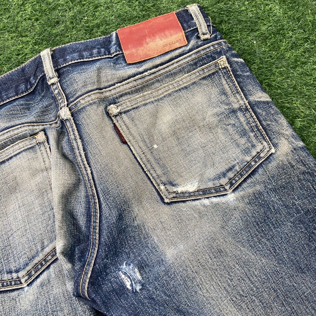 Or Glory × Vintage VINTAGE DISTRESSED OR GLORY UNION MADE JEANS Size US 32 / EU 48 - 10 Thumbnail