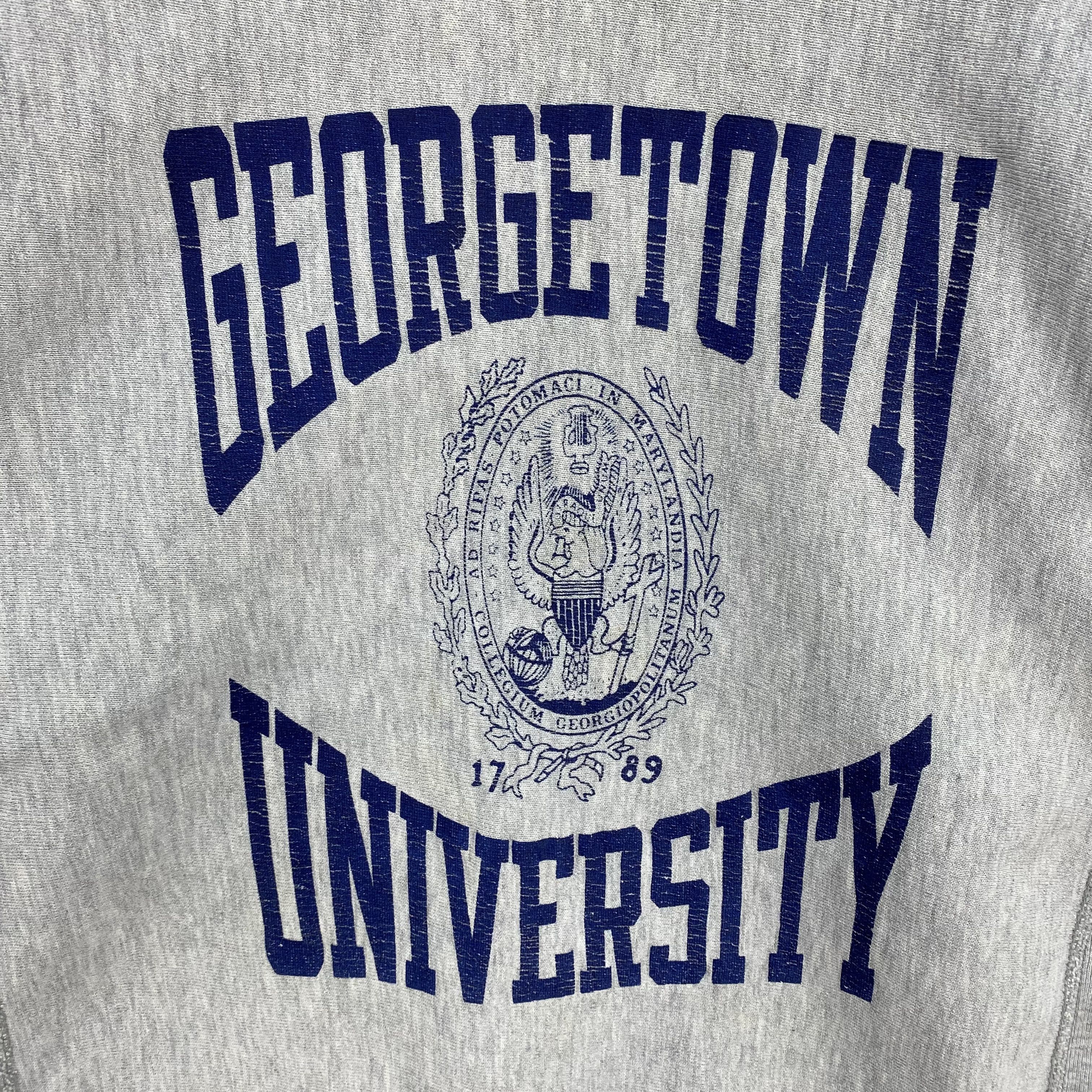 Champion Vintage 70s Champions Reverse Weave Georgetown Univ Sweater Size US M / EU 48-50 / 2 - 3 Thumbnail