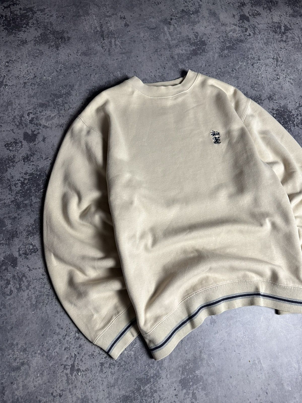 Stussy Vintage Stussy Sweatshirt Beige Small logo Size US L / EU 52-54 / 3 - 2 Thumbnail