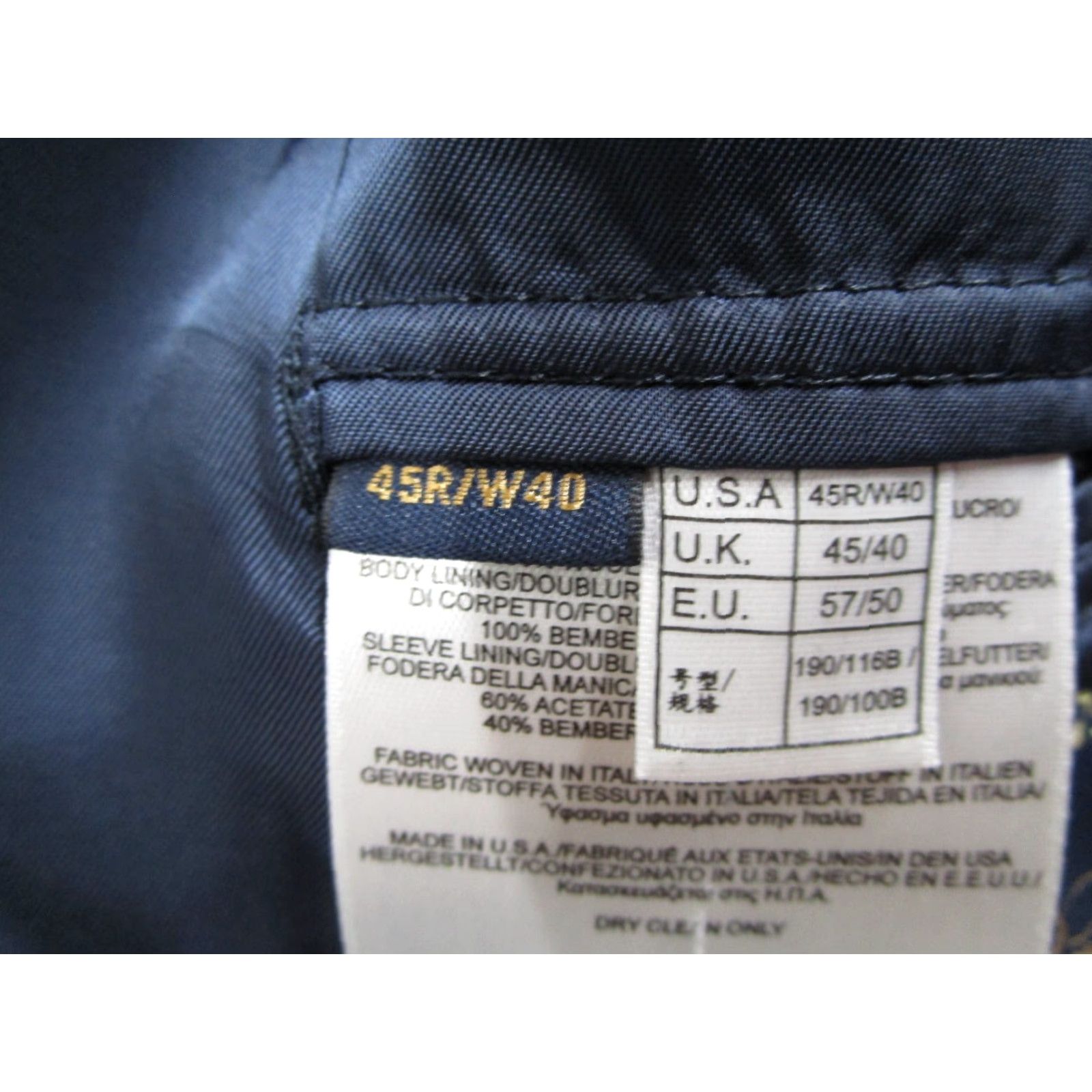 Brooks Brothers Brooks Brothers Jacket Mens Blue 45 R Wool Single-Breasted 2-Button Notch Lapel City Classic Preppy USA Size US S / EU 44-46 / 1 - 5 Thumbnail