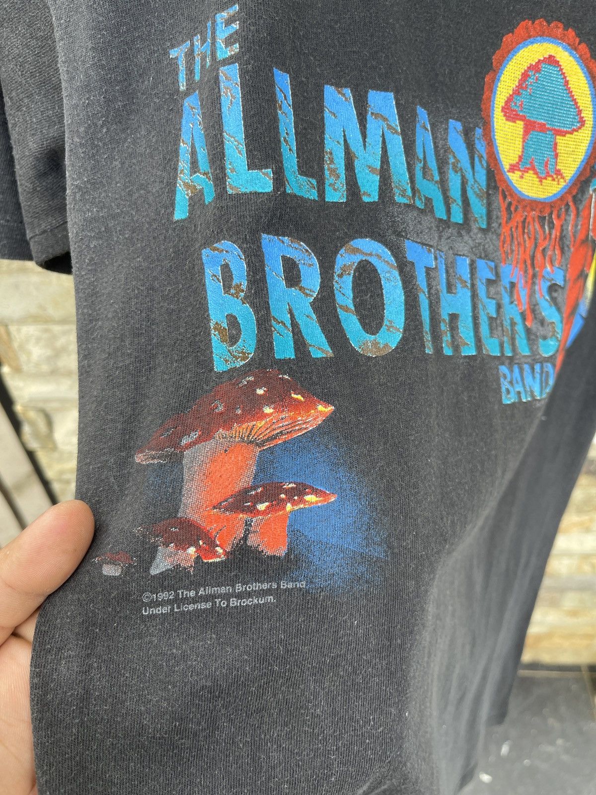 Band Tees Sun Faded🔥Vtg 1992 The Allman Brothers Band T-Shirt Size US M / EU 48-50 / 2 - 7 Thumbnail