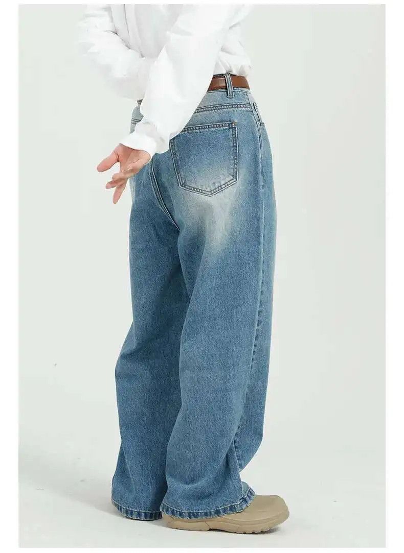 Japanese Brand Wide Leg Baggy Jeans Denim Size US 32 / EU 48 - 1 Thumbnail