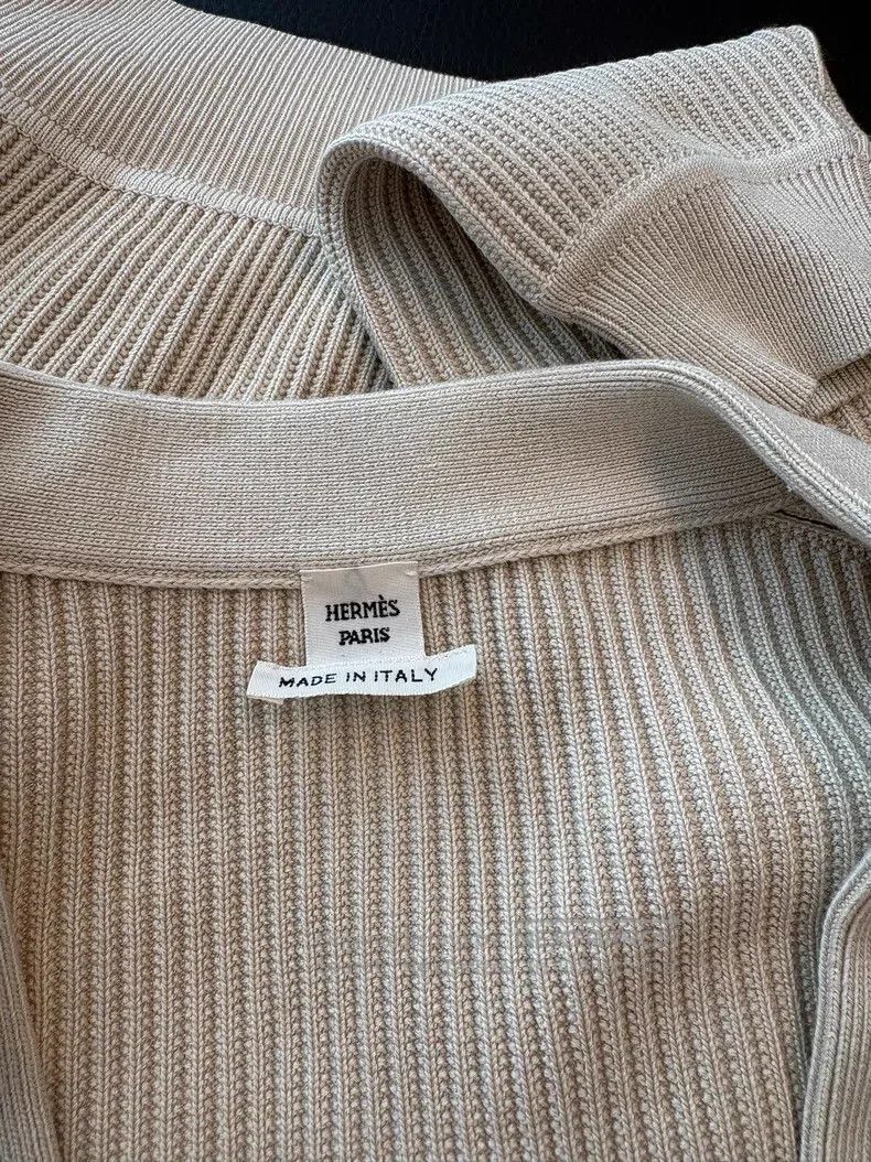 Hermes Hermes Knit jacket, beige Size XXS / US 00 / IT 34 - 4 Thumbnail