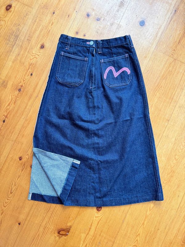 Evisu Jupe longue en jean peinte fendue Evisu Size 26" / US 2 / IT 38 - 4 Thumbnail