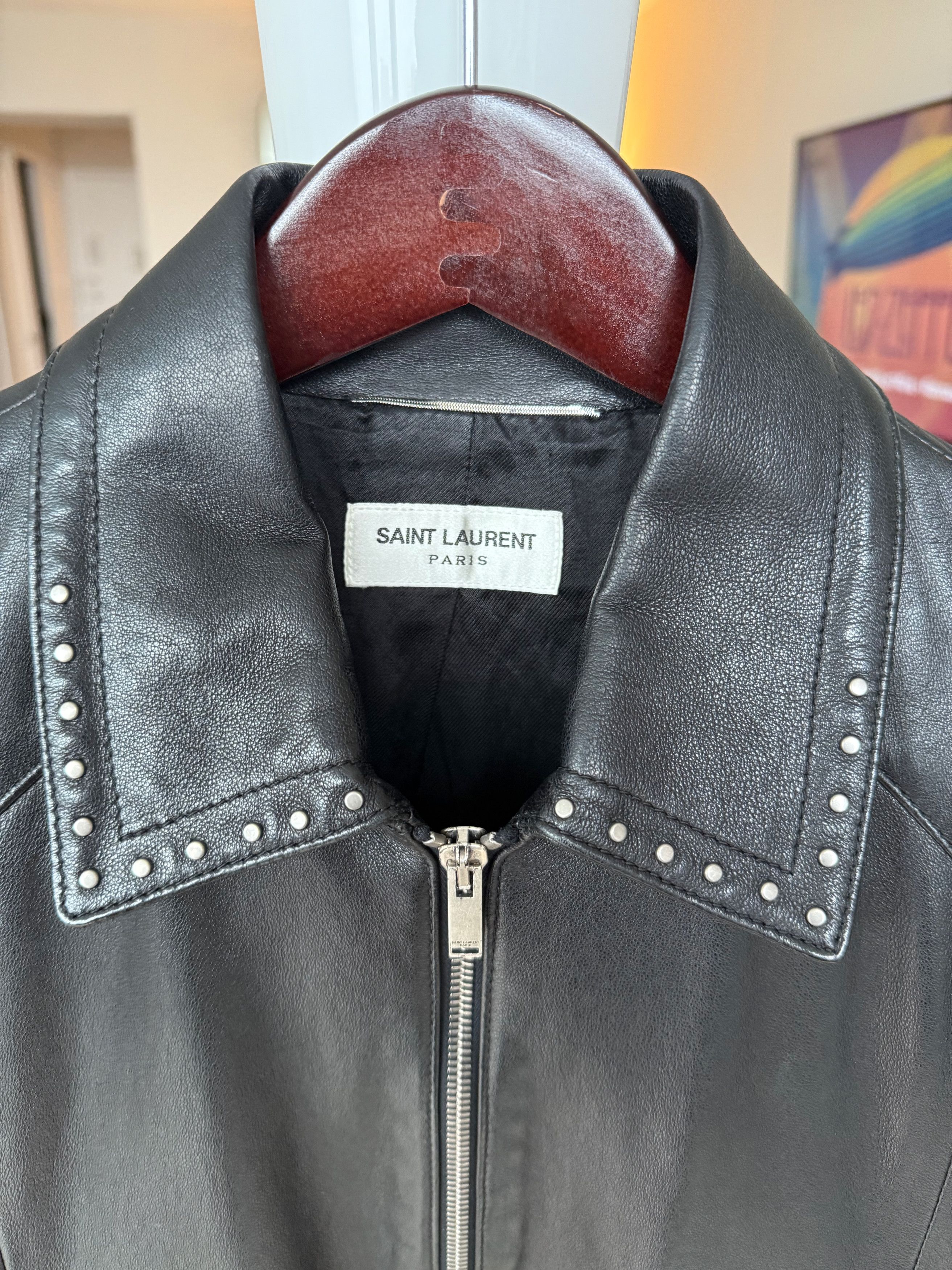 ジャケット・アウター saint Laurent paris 44 jacket SAINT LAURENT PARIS クラシック モーターサイクル ライダース