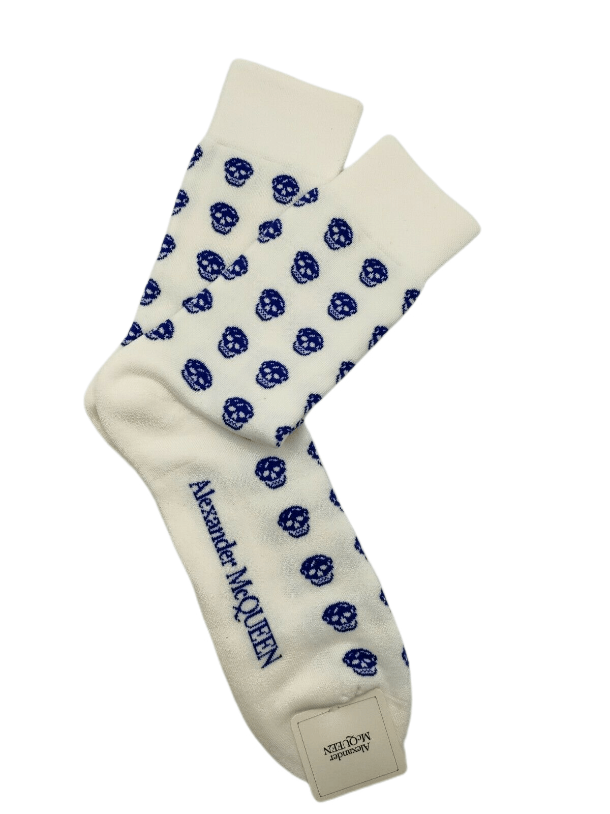 Alexander McQueen Men White Mid-Calf Soft Skull Sport Socks L Size ONE SIZE - 1 Thumbnail
