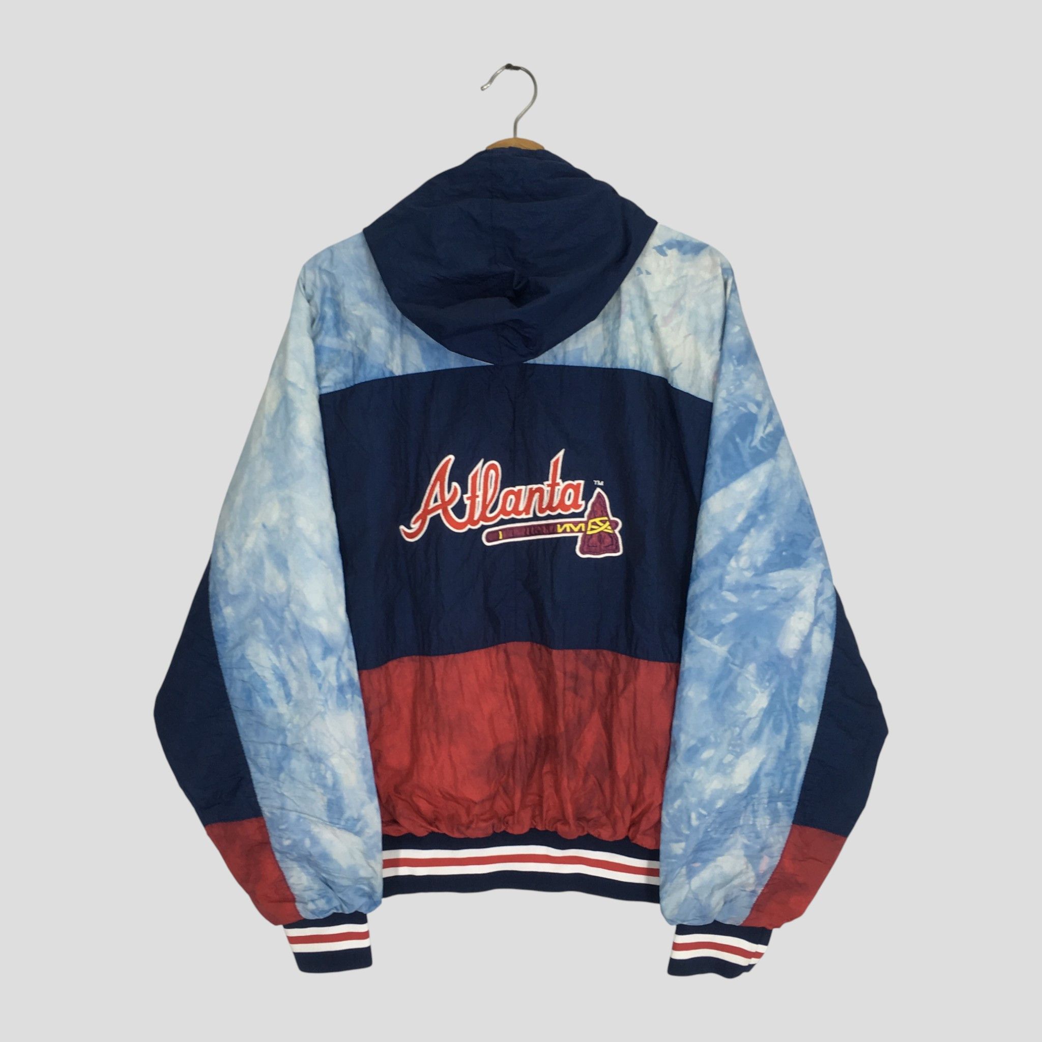 MLB Vintage 90's Atlanta Braves MLB Distressed Jacket Size US L / EU 52-54 / 3 - 2 Thumbnail