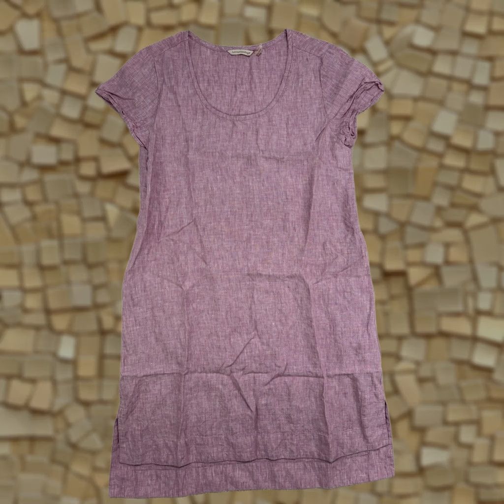 Soft Surroundings VINTAGE Soft Surroundings Pink Linen Short Sleeve Dress Pockets Womens M Size 32" / US 10 / IT 46 - 1 Thumbnail