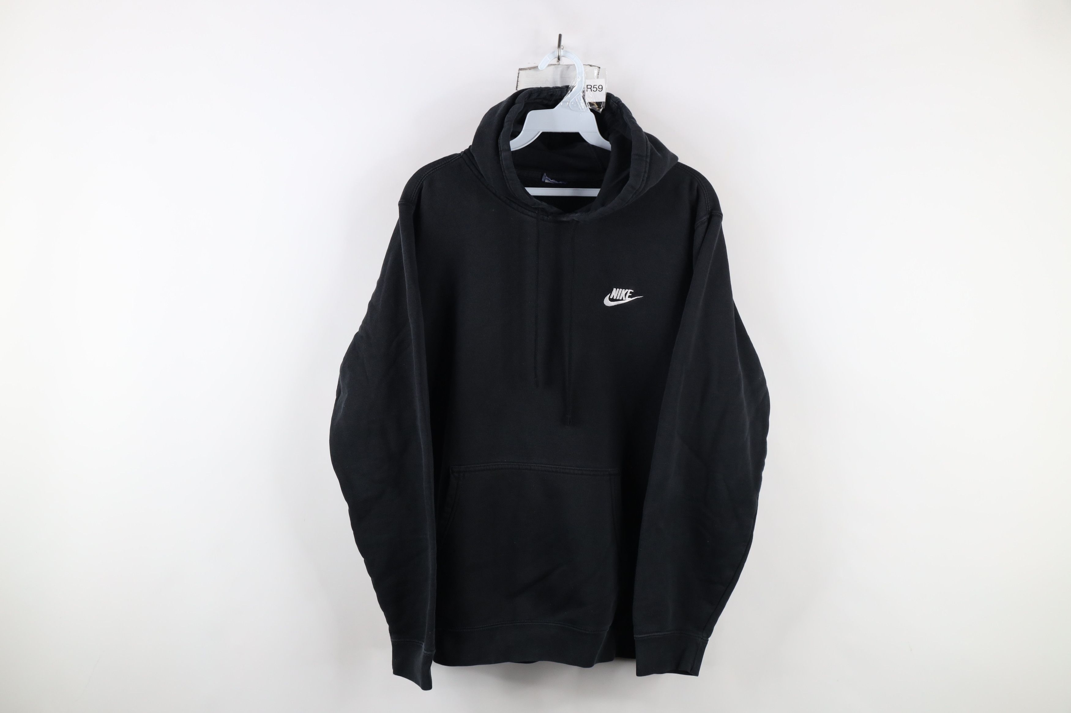 Nike × Vintage Vintage Nike Scott Mini Swoosh Hoodie Sweatshirt Black Size US M / EU 48-50 / 2 - 1 Thumbnail