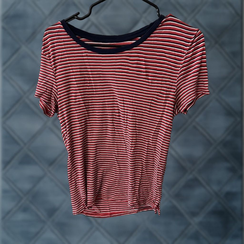 American Eagle Outfitters American Eagle Shirt XS Soft & Sexy Top Red White Blue Patriotic 4th of July Size XS / US 0-2 / IT 36-38 - 1 Thumbnail